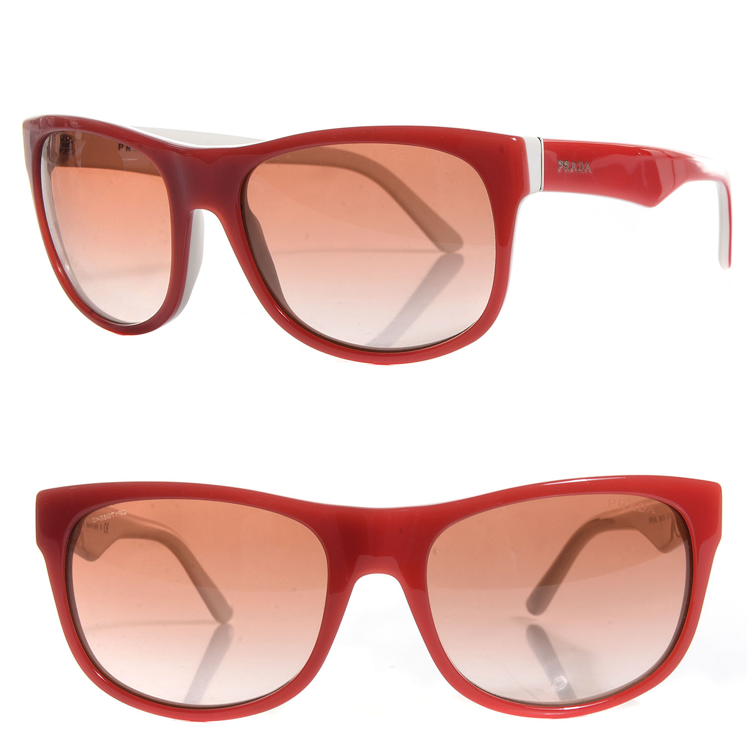 prada sunglasses red frame