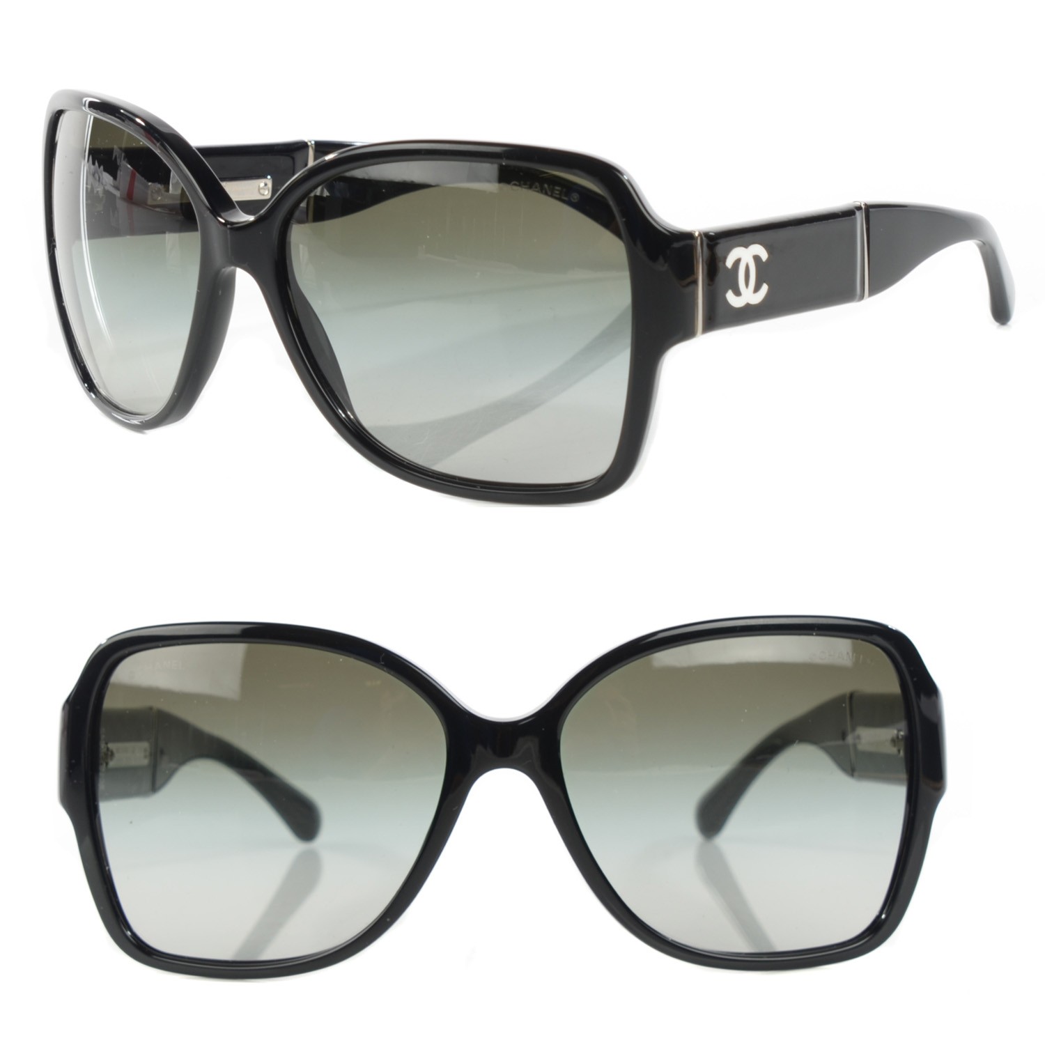 CHANEL Patent Sunglasses 5230Q Black 116700 | FASHIONPHILE