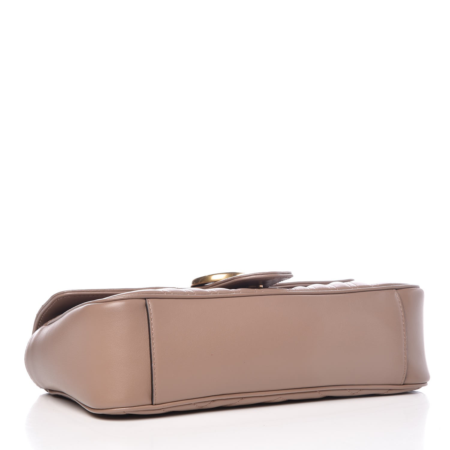 GUCCI Calfskin Matelasse Small GG Marmont Shoulder Bag 