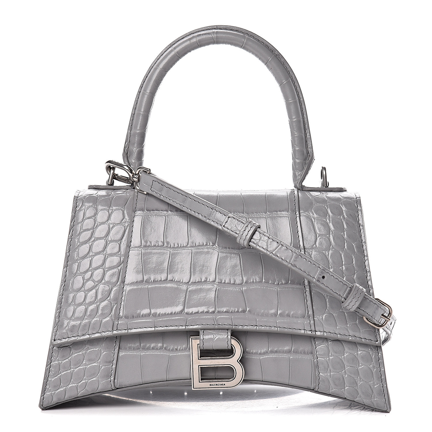 balenciaga hourglass bag grey