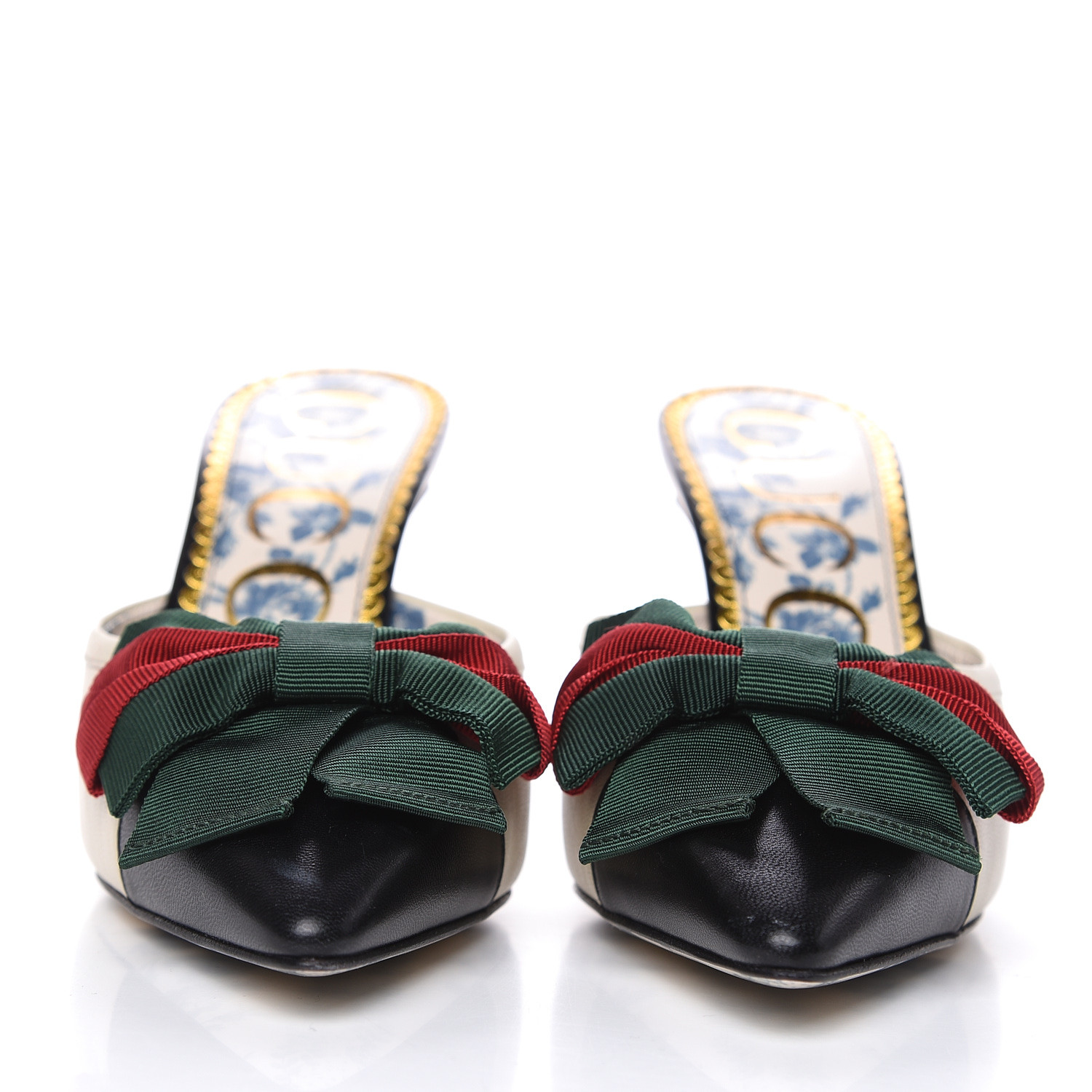 gucci mid heel slide