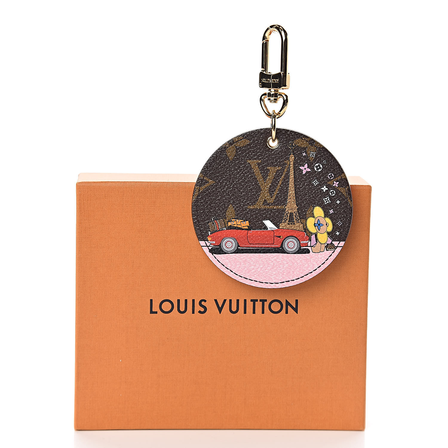 LOUIS VUITTON Monogram Vivienne Paris Xmas Bag Charm Key Holder 479633