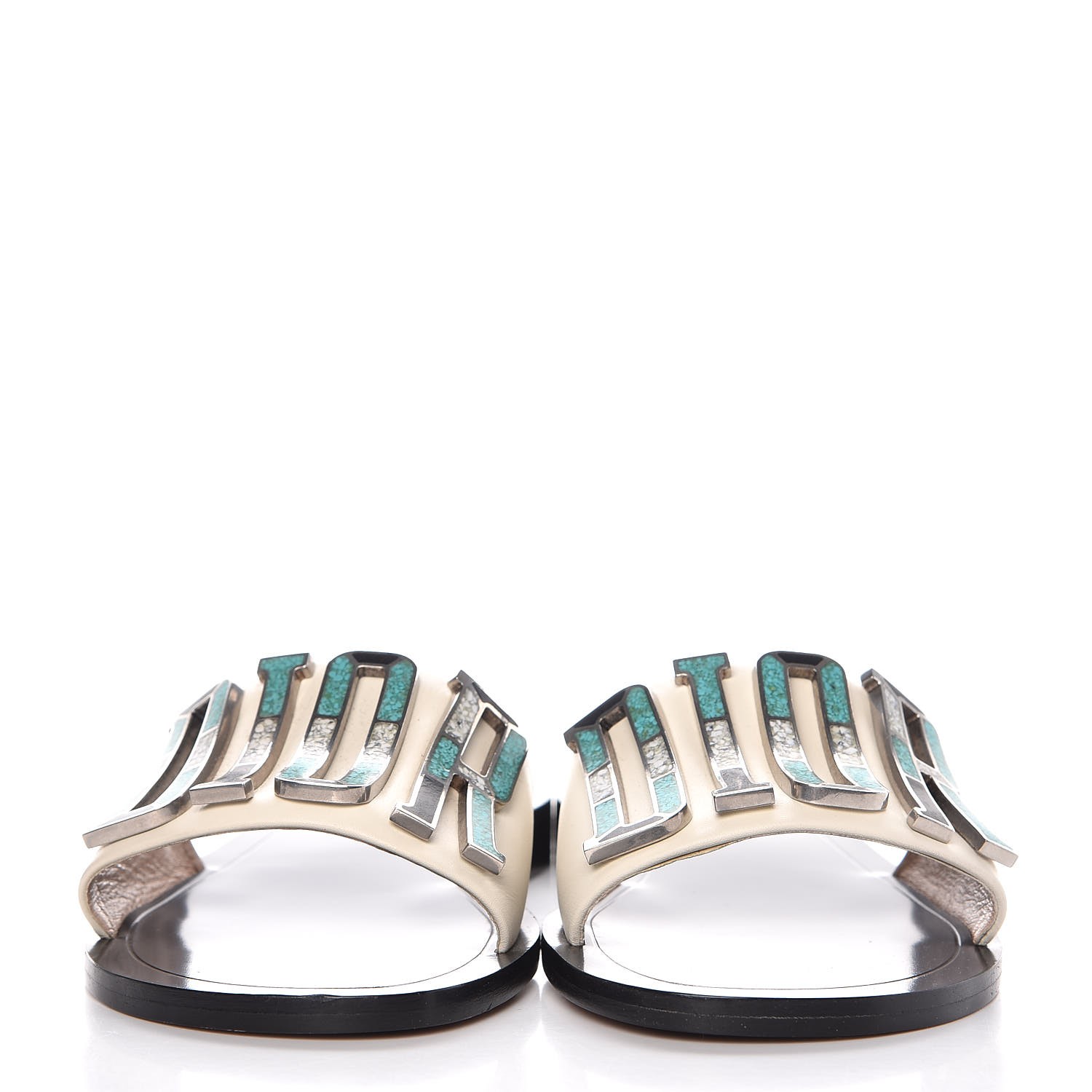 christian dior white sandals