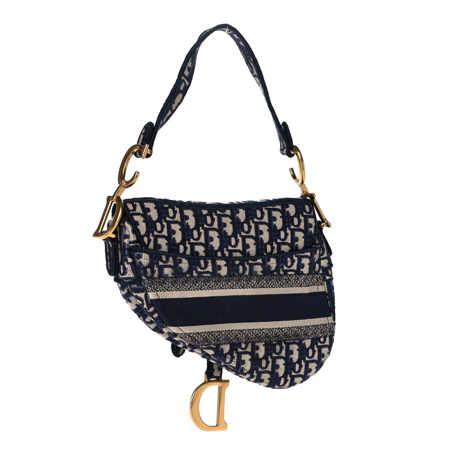 christian dior embroidered saddle bolsa