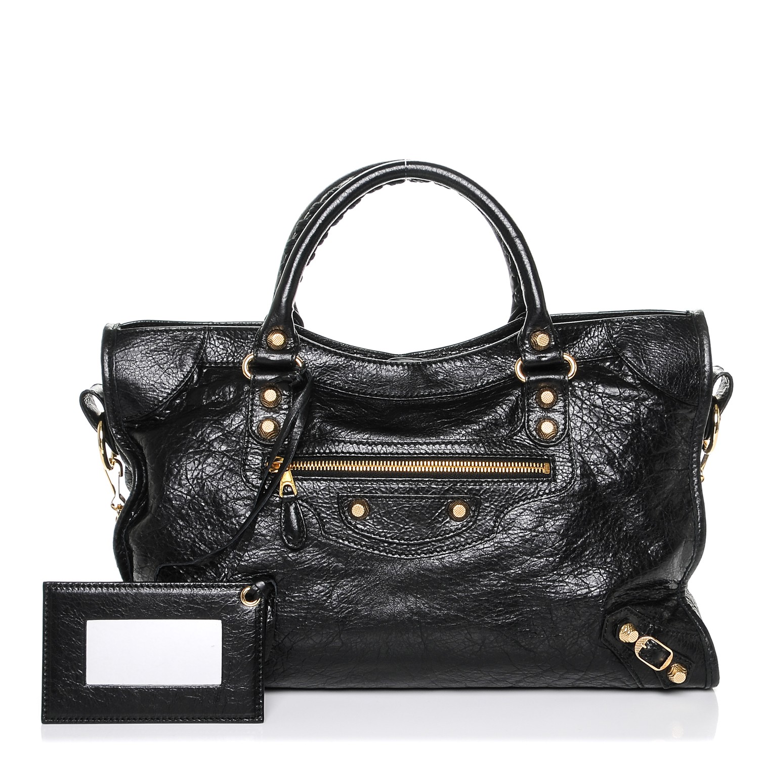 balenciaga giant 12 golden city bag black