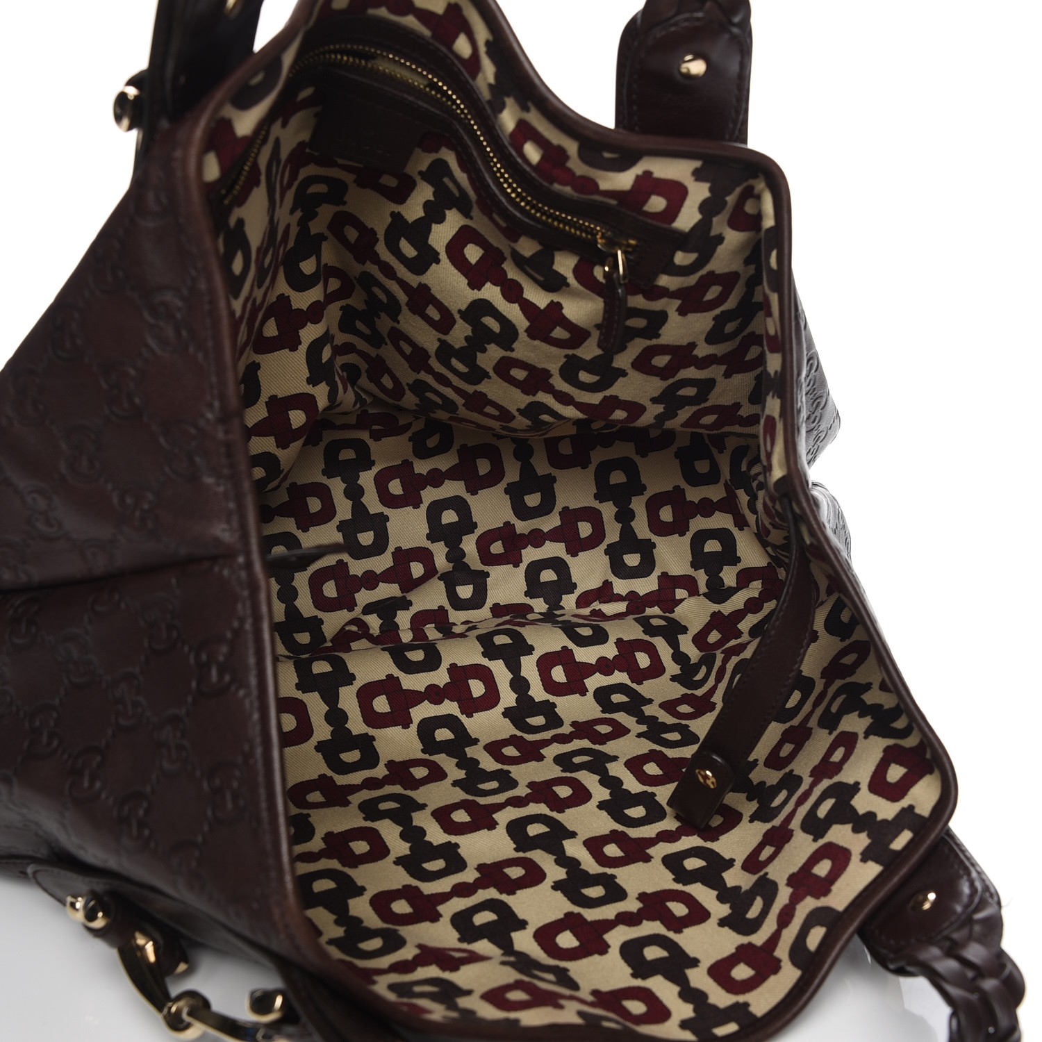 GUCCI Guccissima Medium Pelham Shoulder Bag Dark Brown 209303 ...