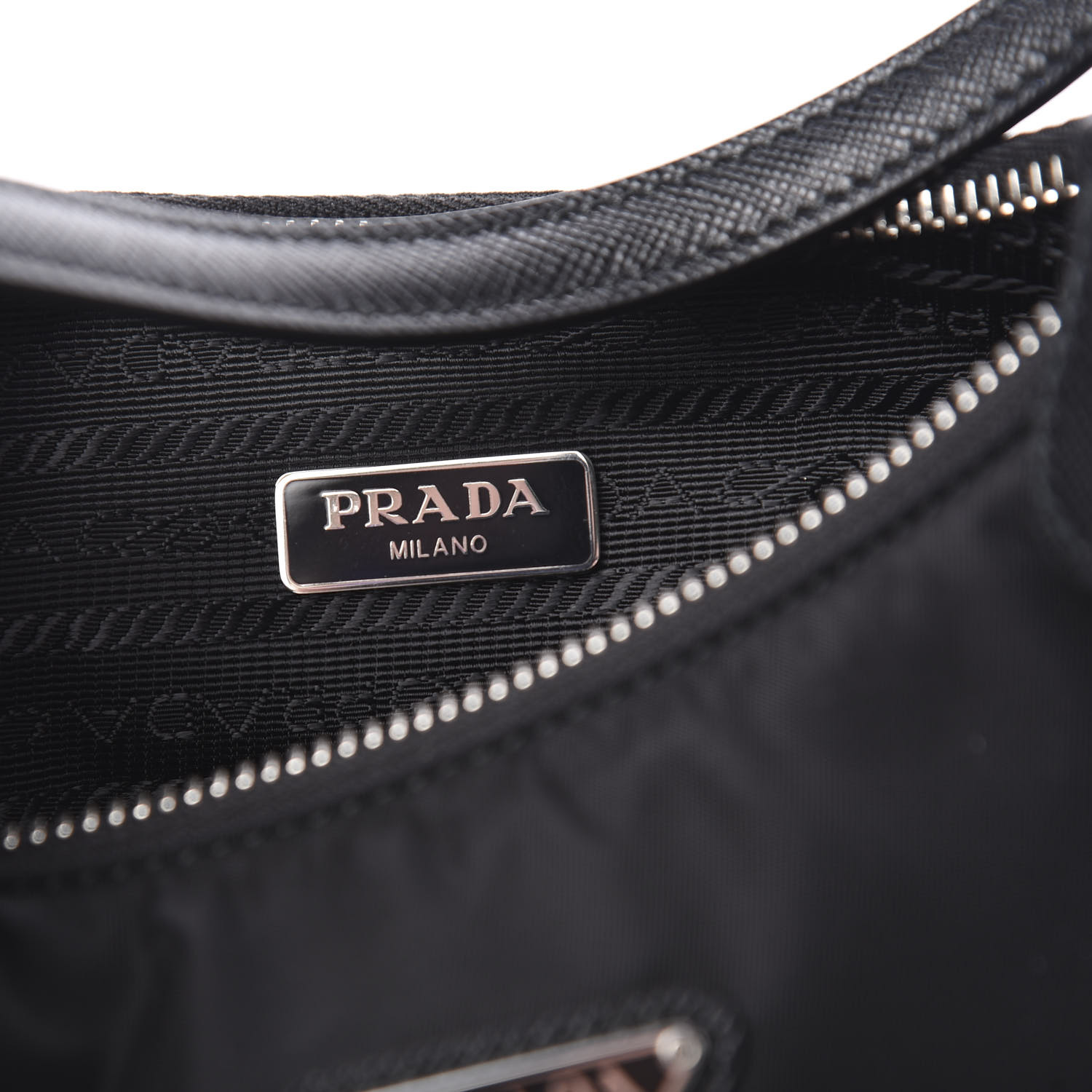 PRADA Tessuto Nylon Mini Re-Edition 2000 Bag Black 594628