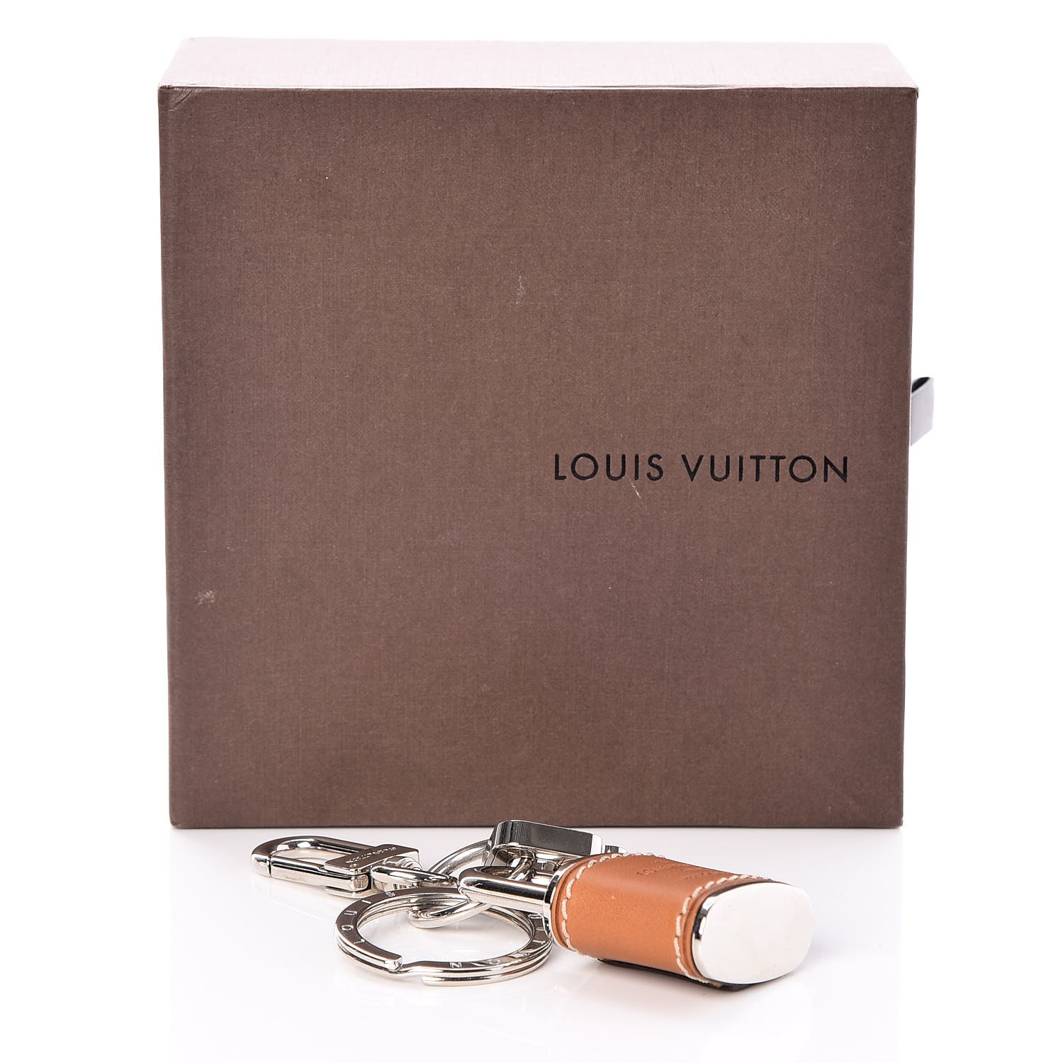 LOUIS VUITTON Vachetta Lock and Key Bag Charm Key Holder 240866
