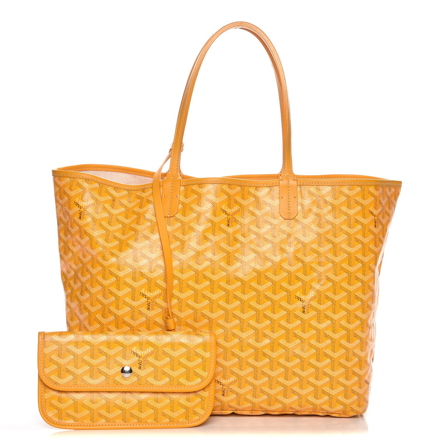 yellow goyard st louis tote