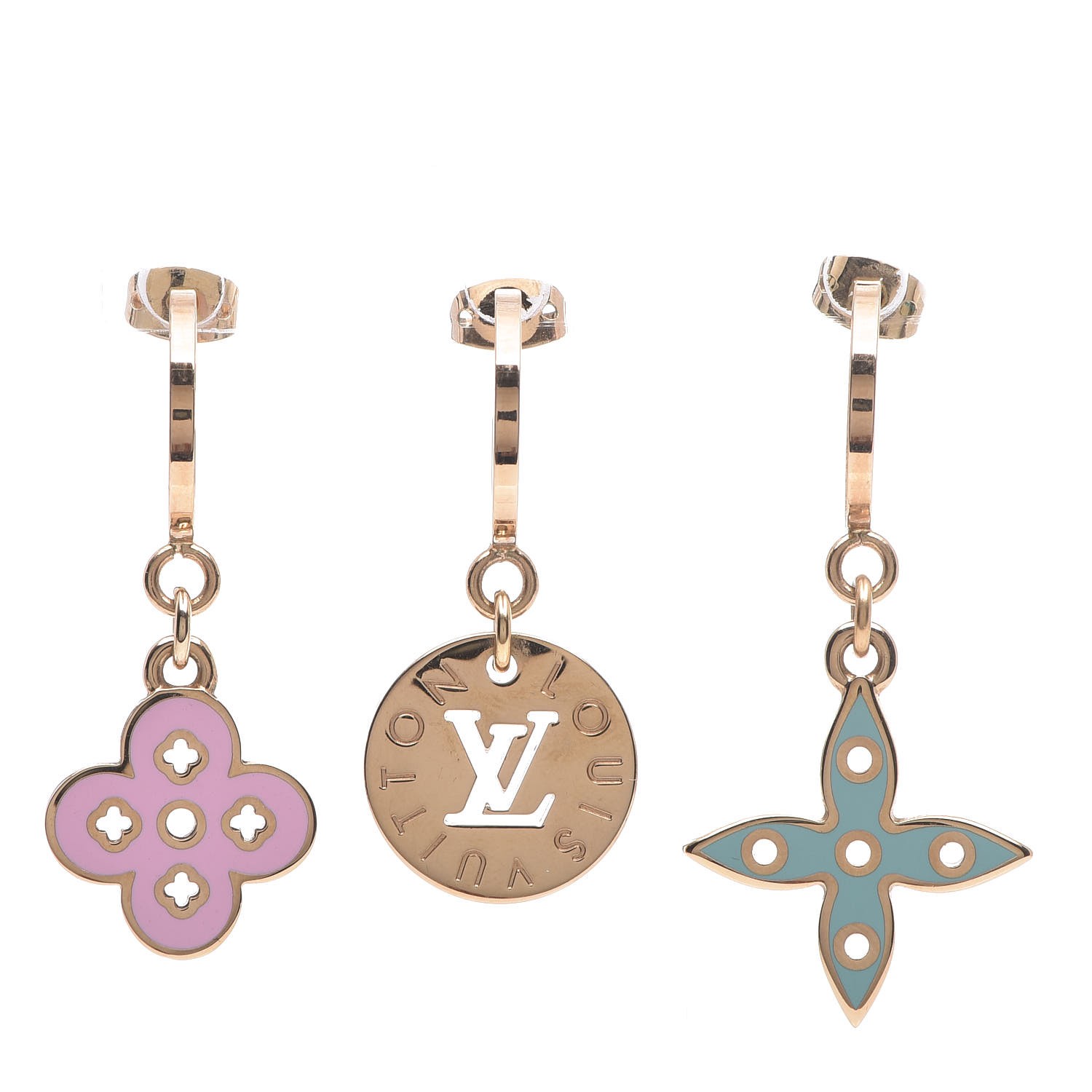 Louis Vuitton LV Edge Drop Earrings - Brass Drop, Earrings - LOU539093