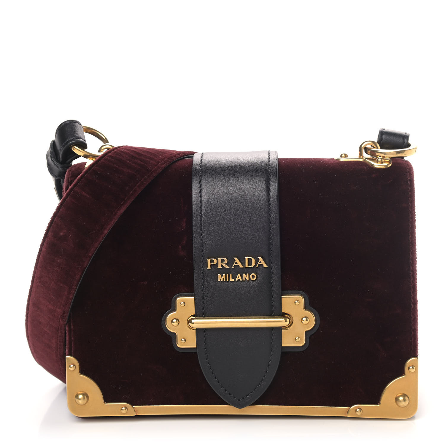 prada velvet pouch