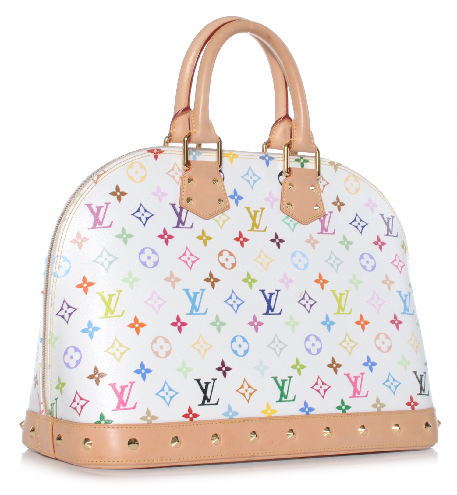 LOUIS VUITTON Multicolor Alma GM White 41655