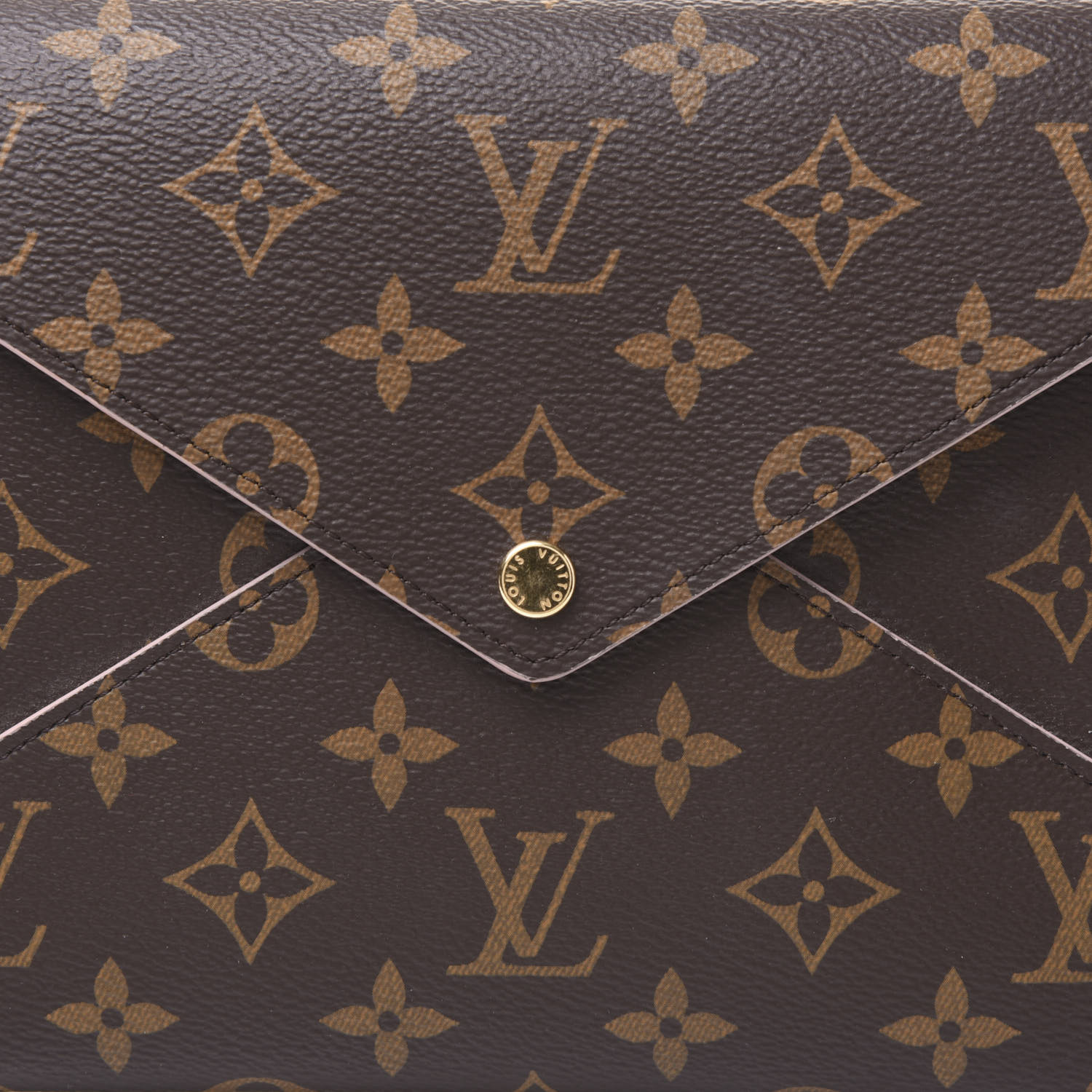 LOUIS VUITTON Monogram Large Kirigami Pochette Insert Rose Ballerine 575024