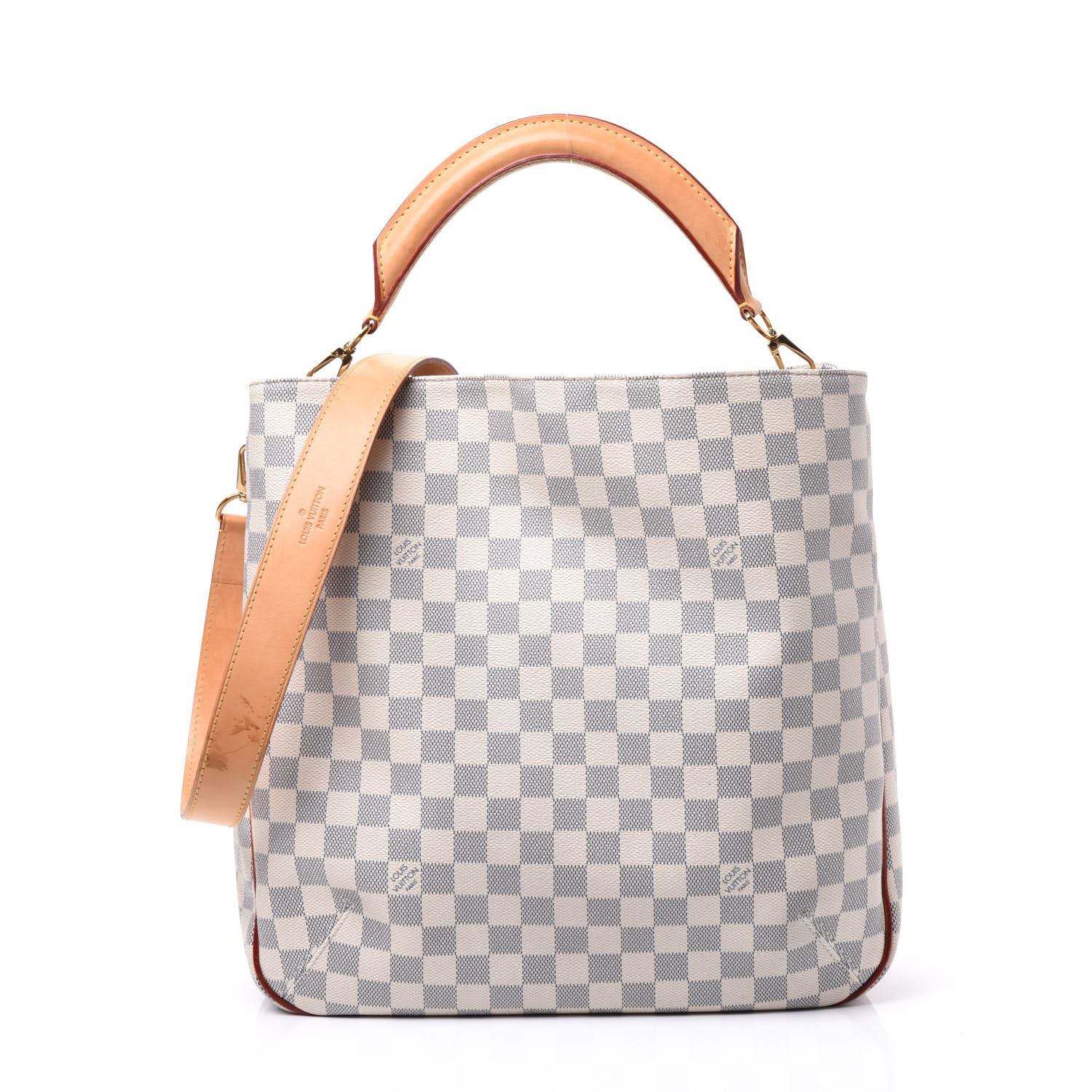 louis vuitton gray checkered bag
