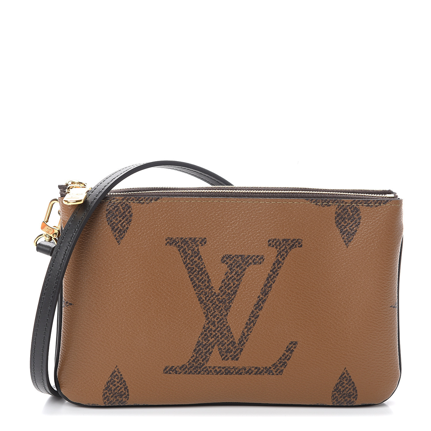 Louis Vuitton Double Zip Pochette in Monogram Giant Reverse