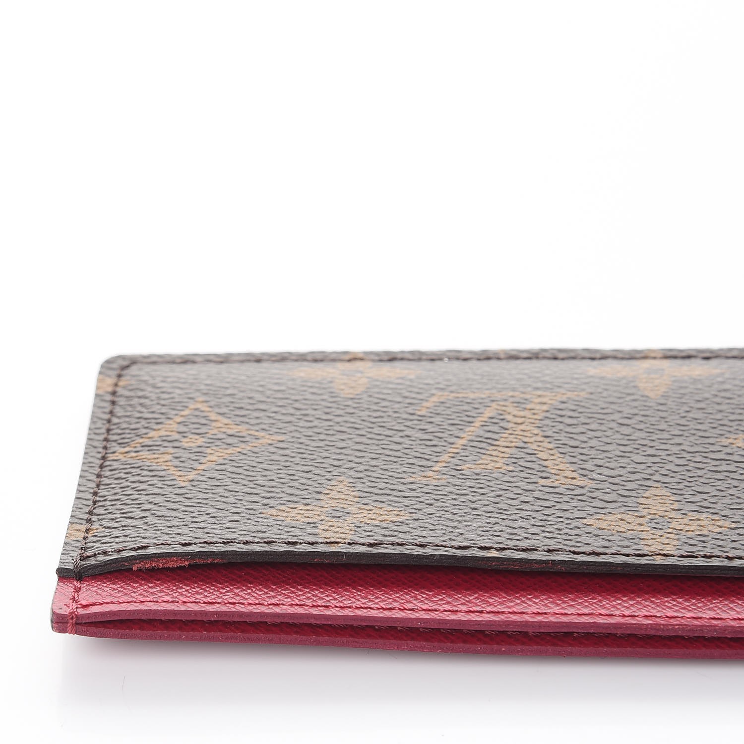 LOUIS VUITTON Monogram Card Holder Fuchsia 258605