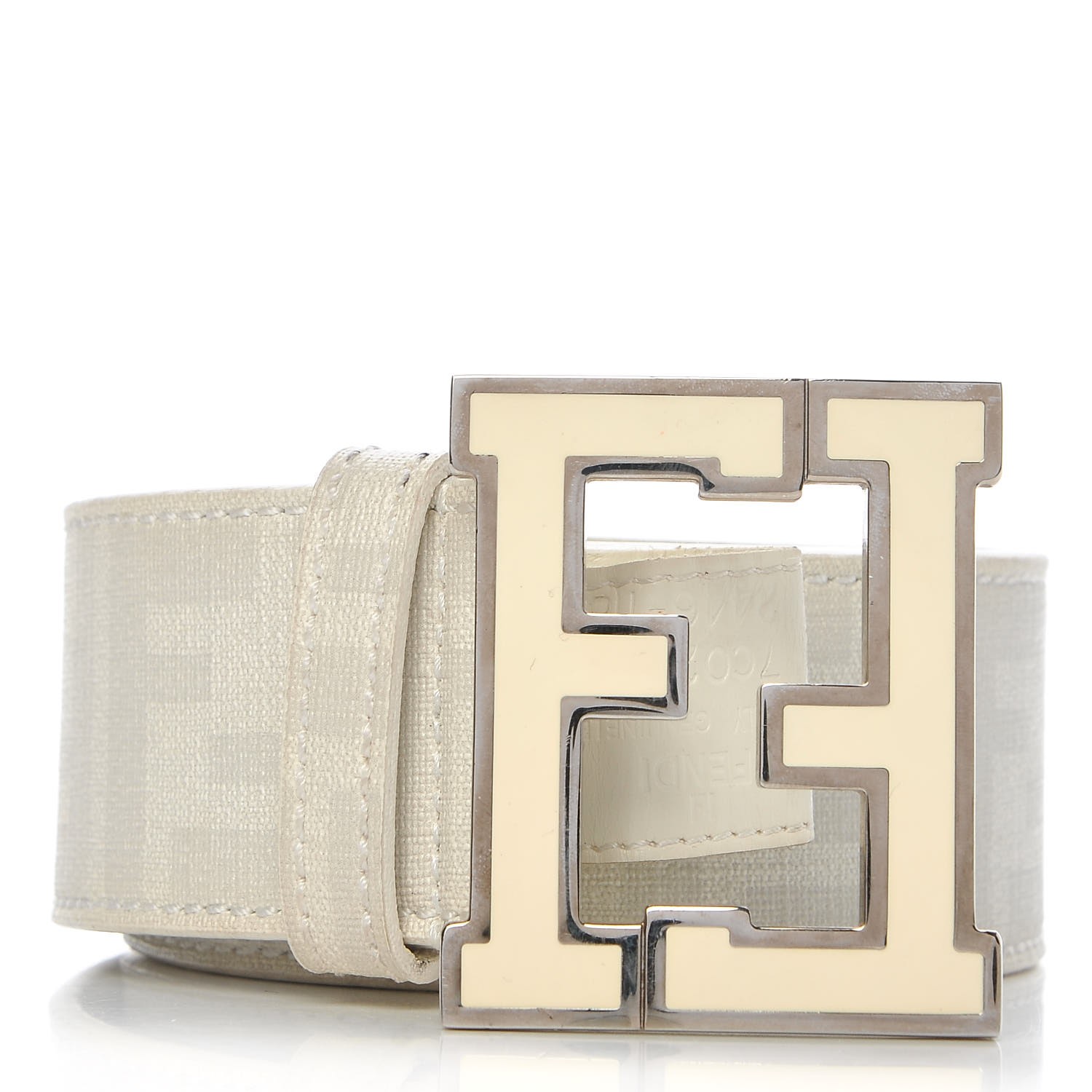 fendi zucca belt white