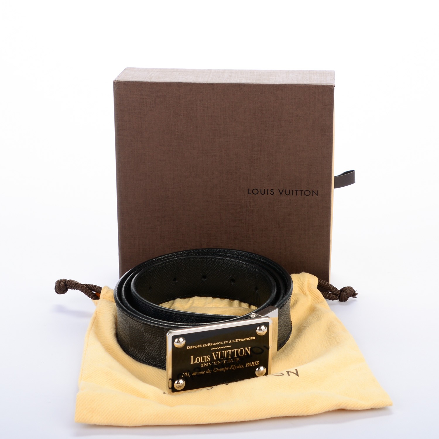 Louis Vuitton Damier Graphite (35mm) Belt