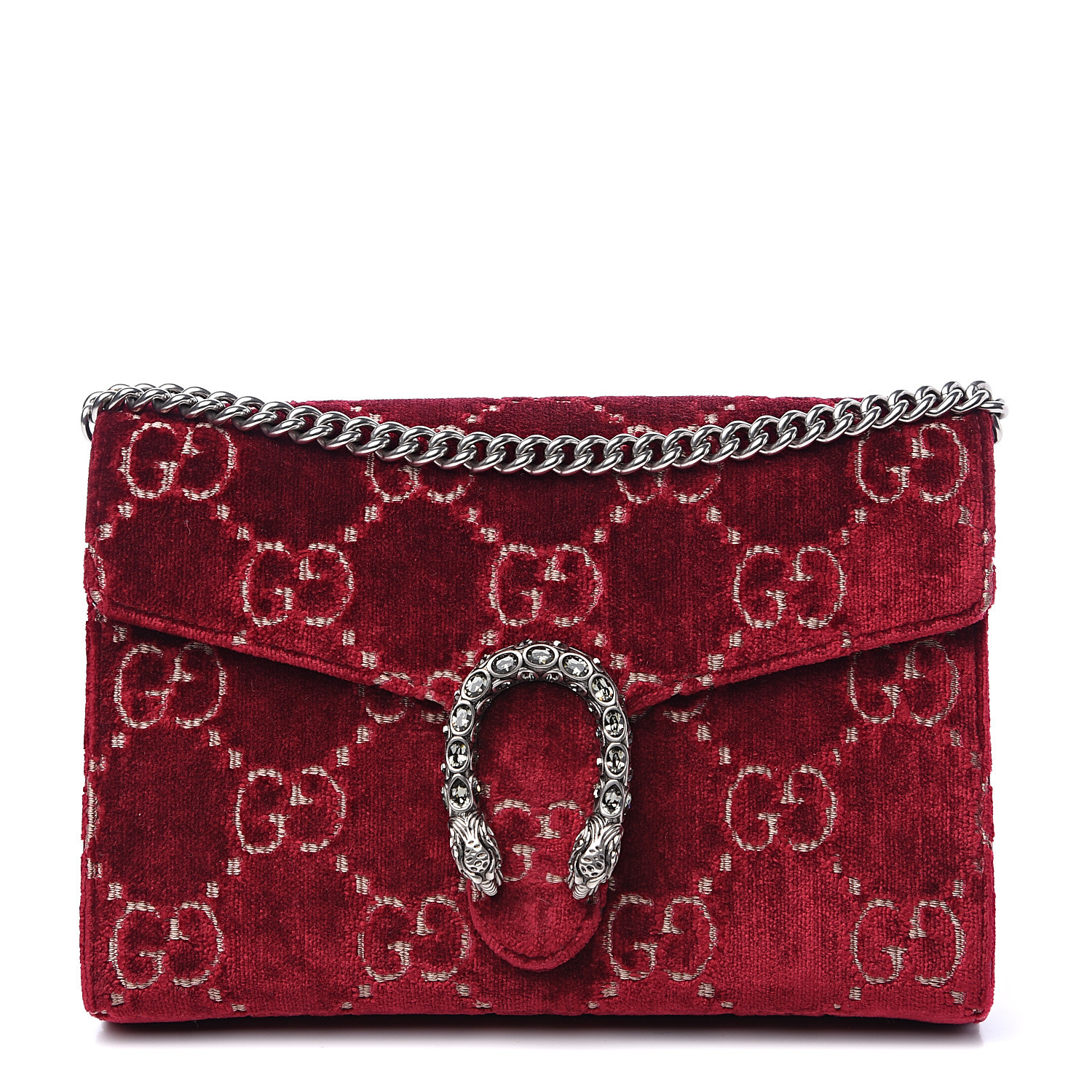 gucci red velvet purse