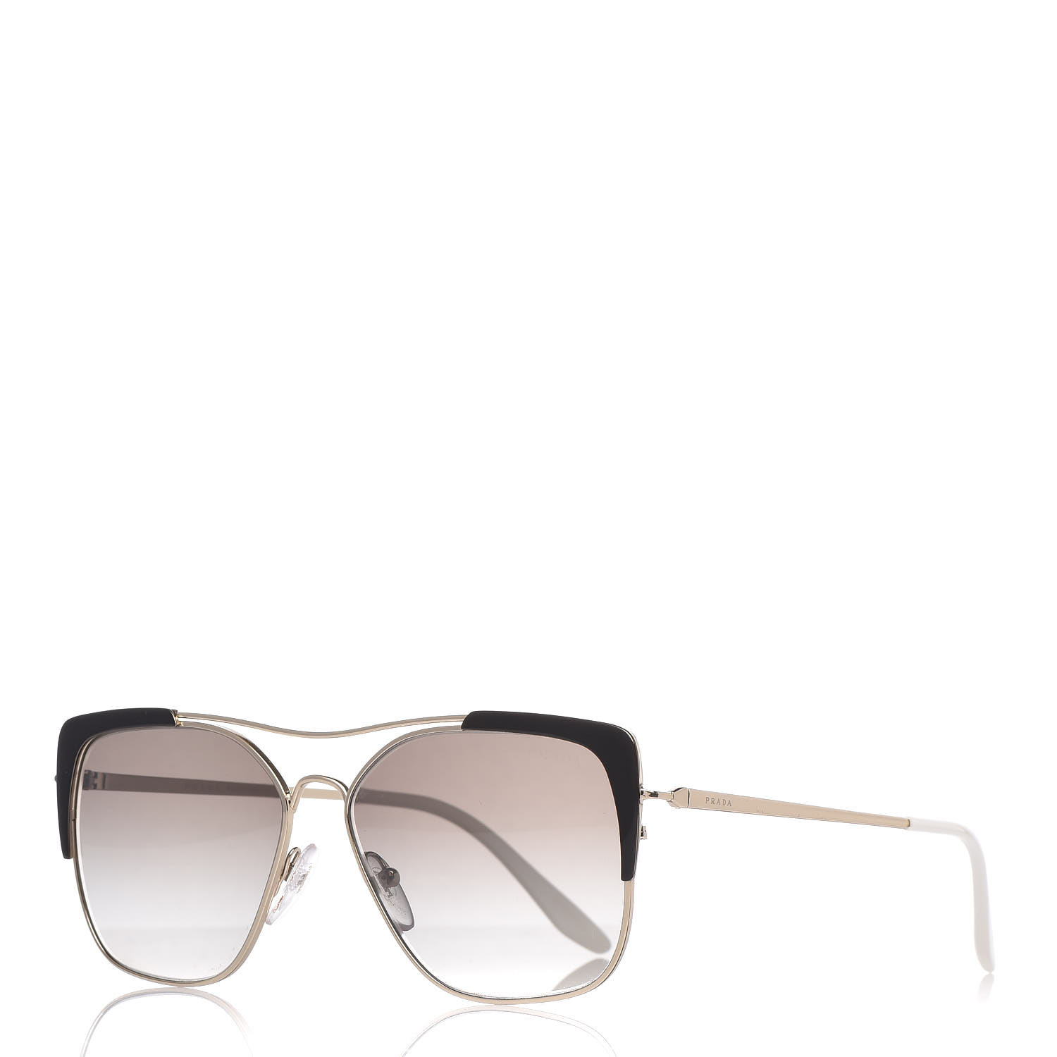 prada black and gold sunglasses