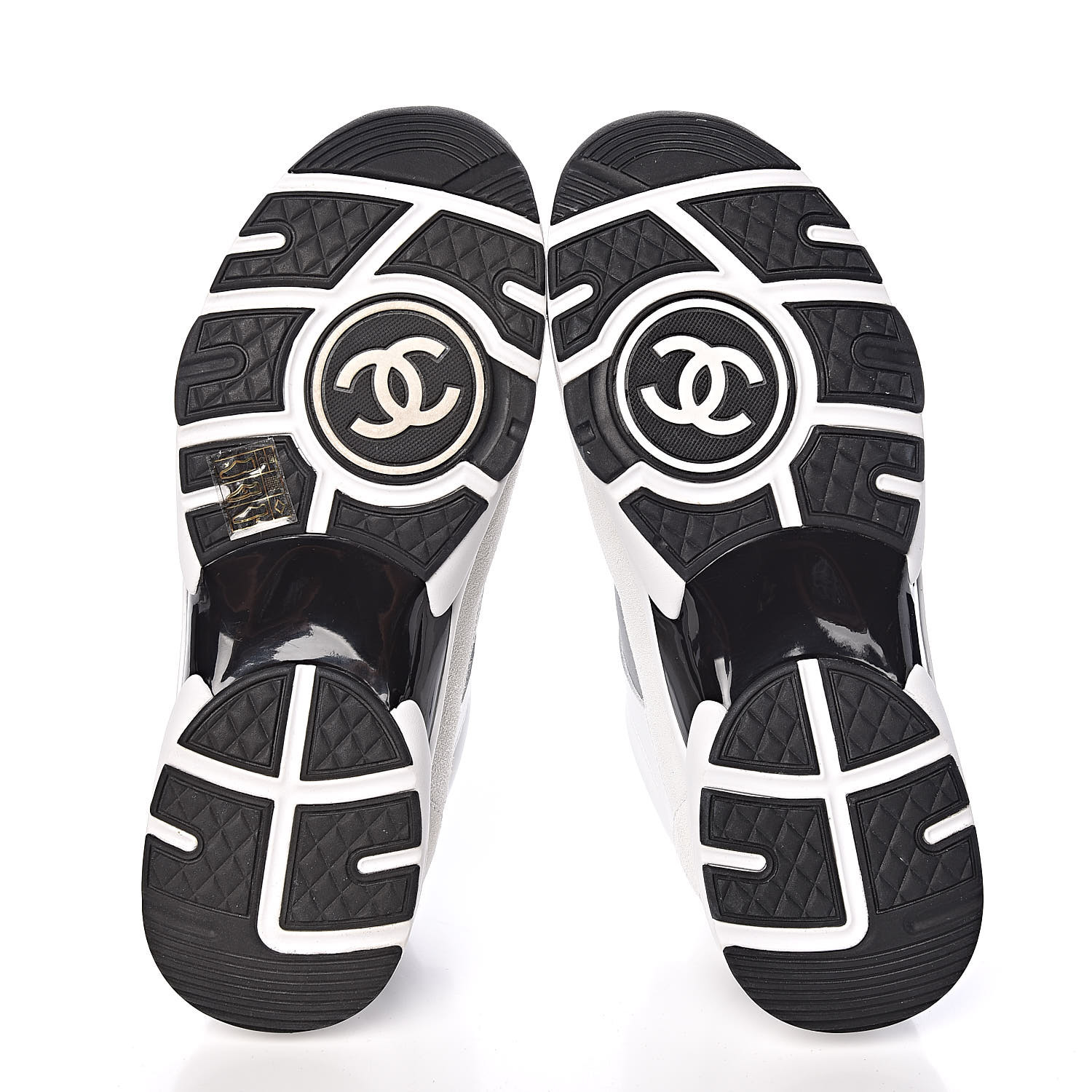 chanel calfskin womens logo sneakers