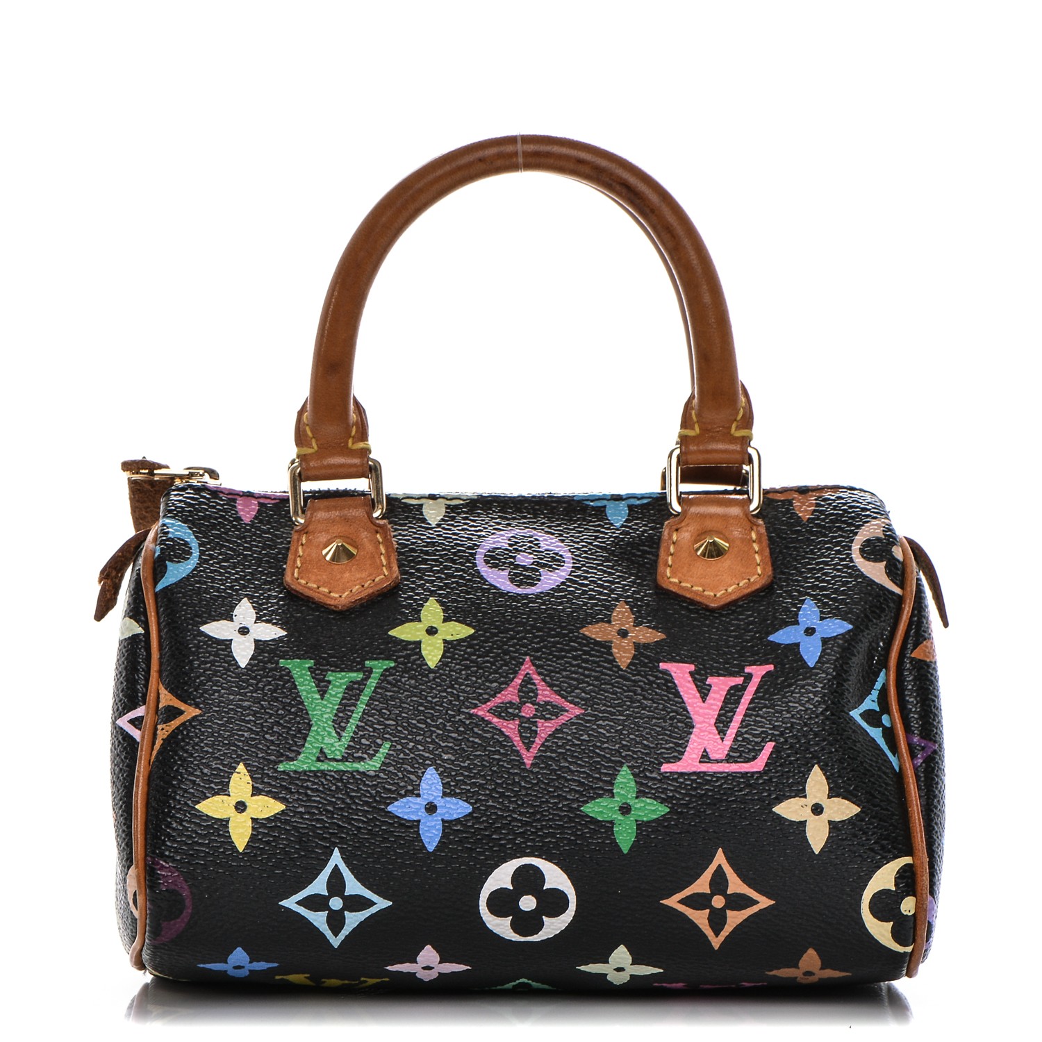 LOUIS VUITTON Multicolor Mini Sac HL Speedy Black 183700