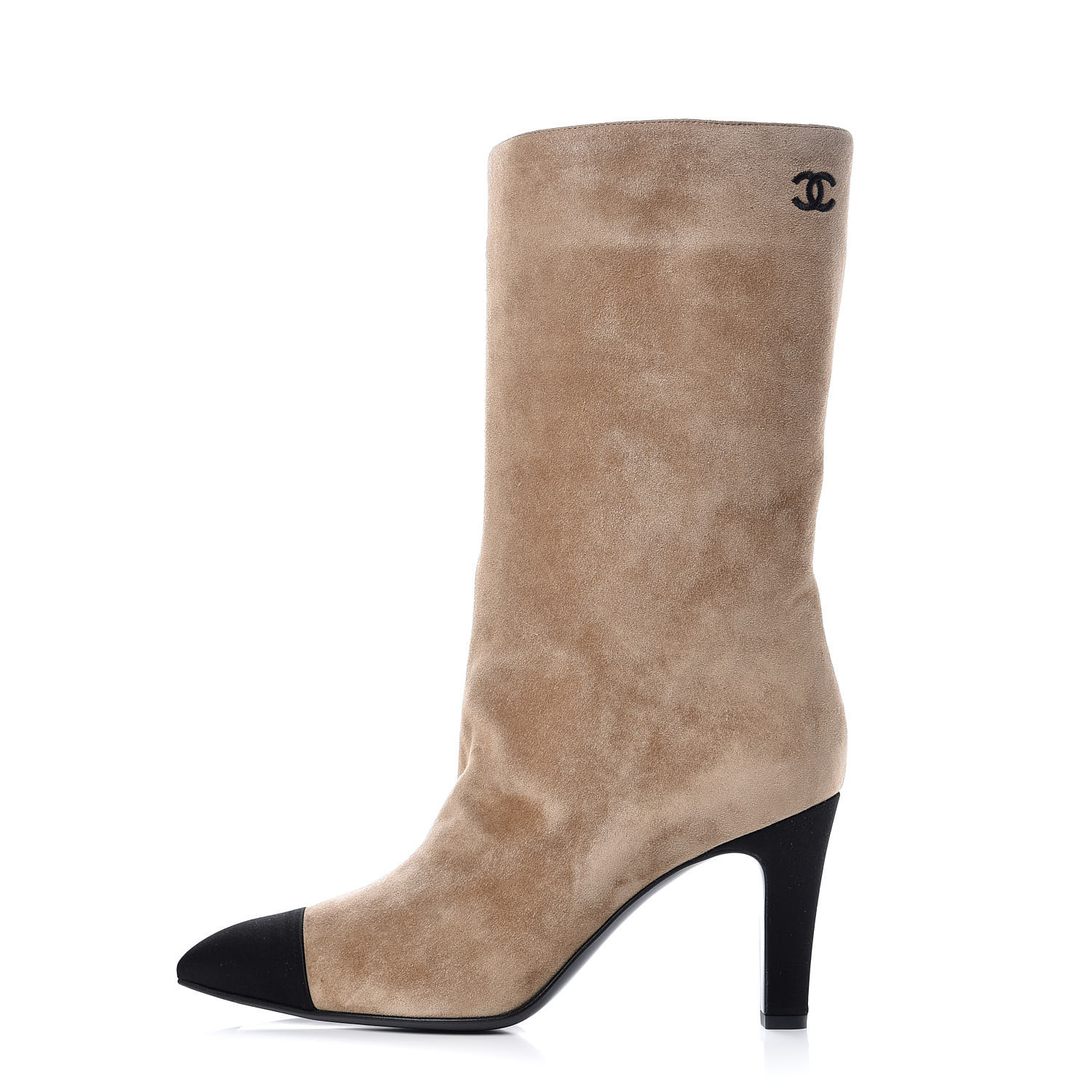 chanel boots suede