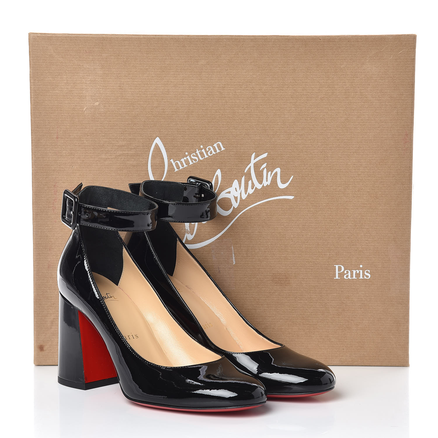 louboutin ankle strap pumps