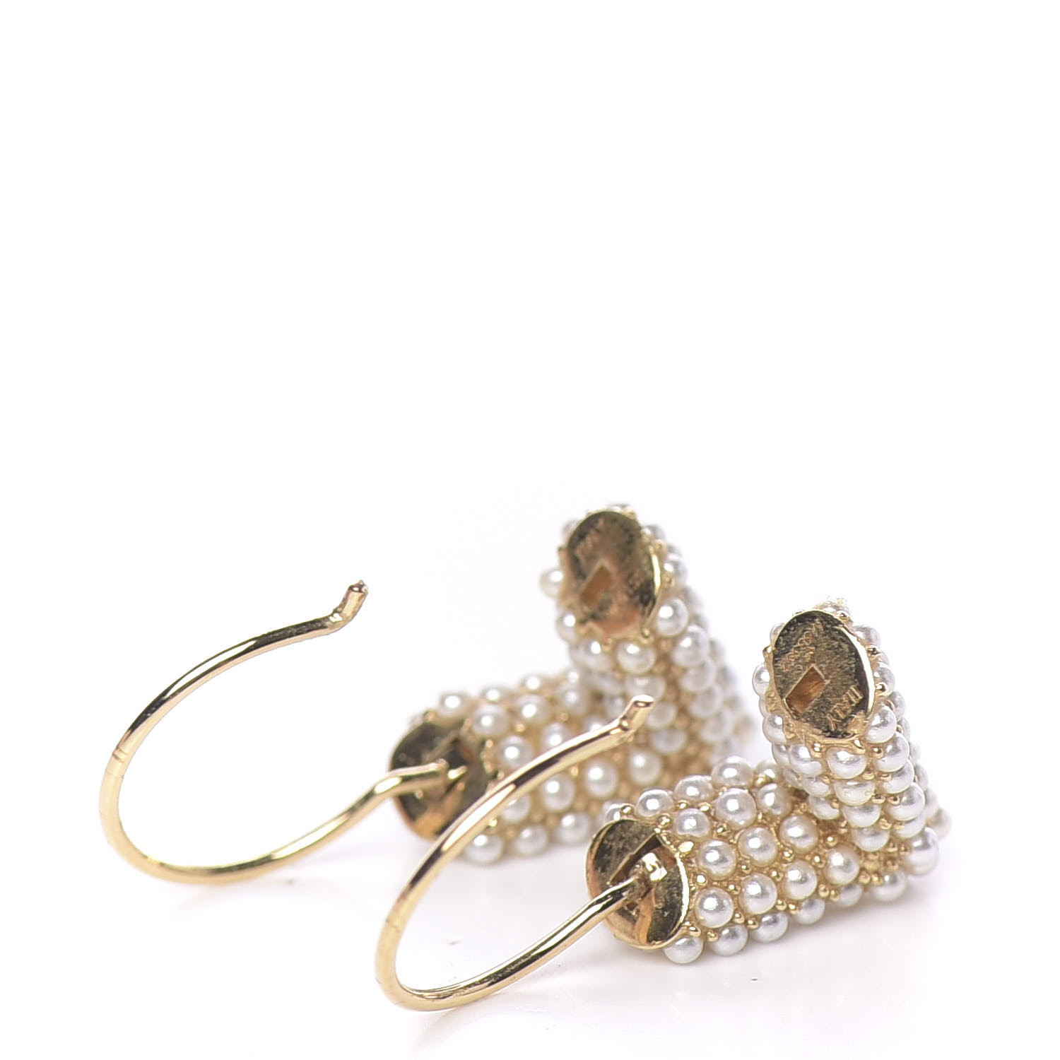 Louis Vuitton V Pearl Earrings