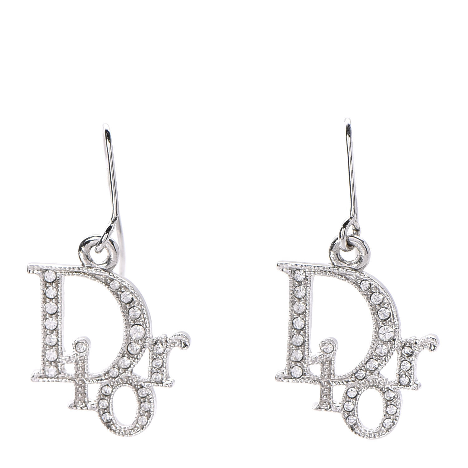 dior logo earrings