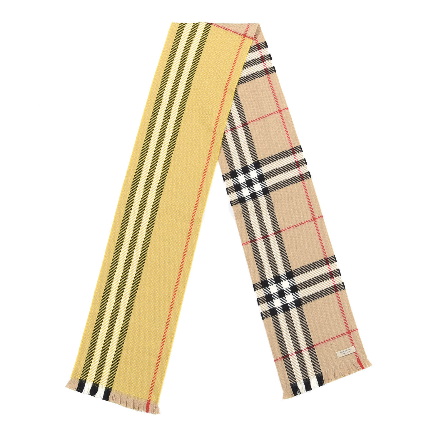 klæde højen vedholdende BURBERRY Merino Wool Giant Check Scarf 613125 | FASHIONPHILE