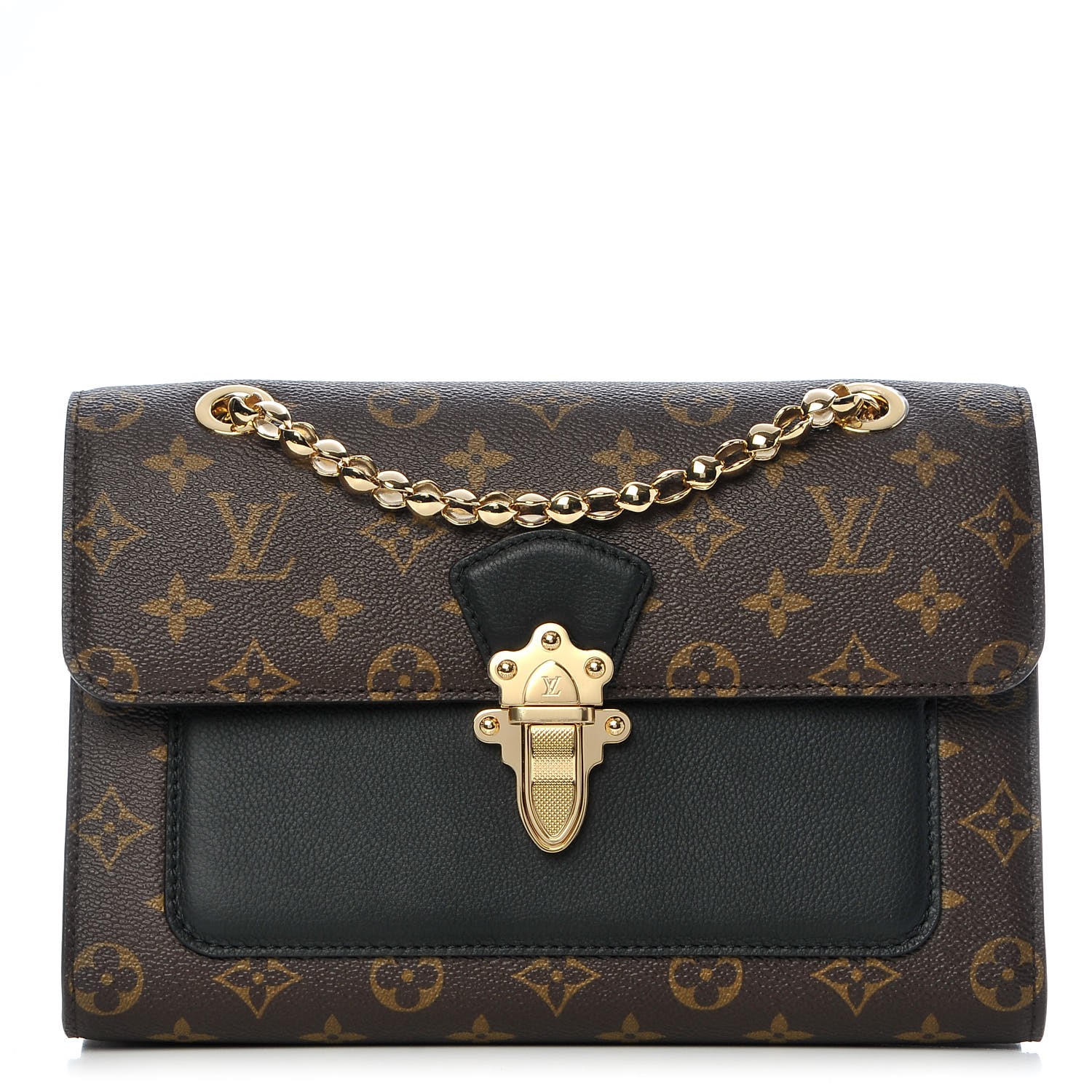 louis vuitton black and monogram bag