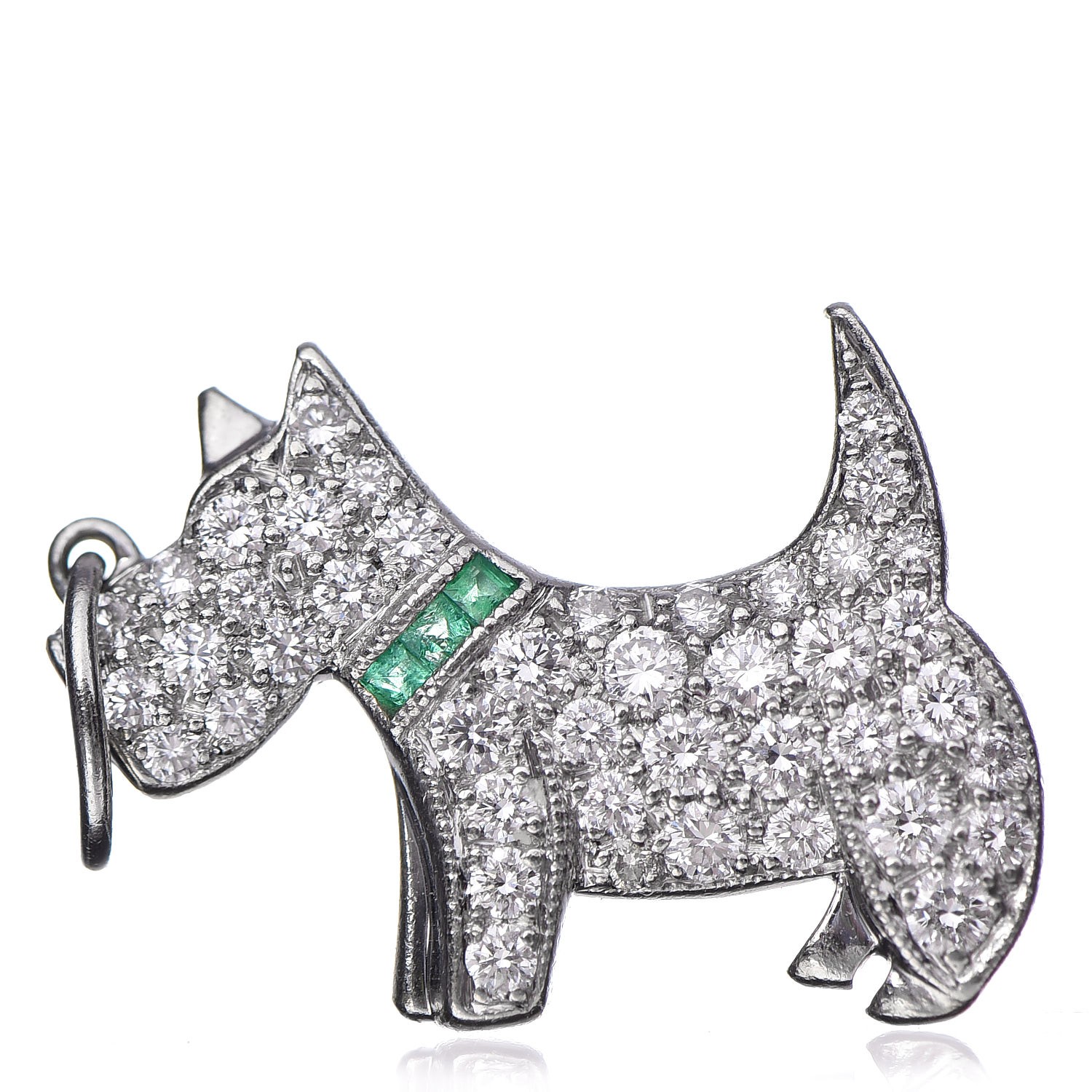 tiffany dog pendant