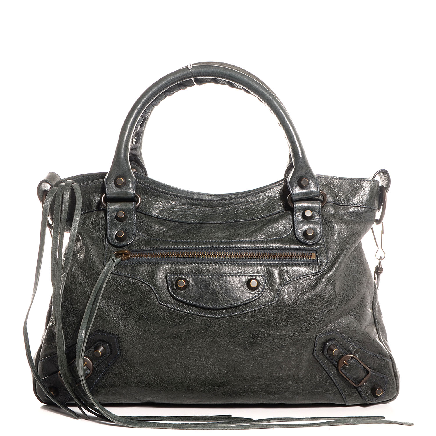 balenciaga classic town bag anthracite with outside pocket