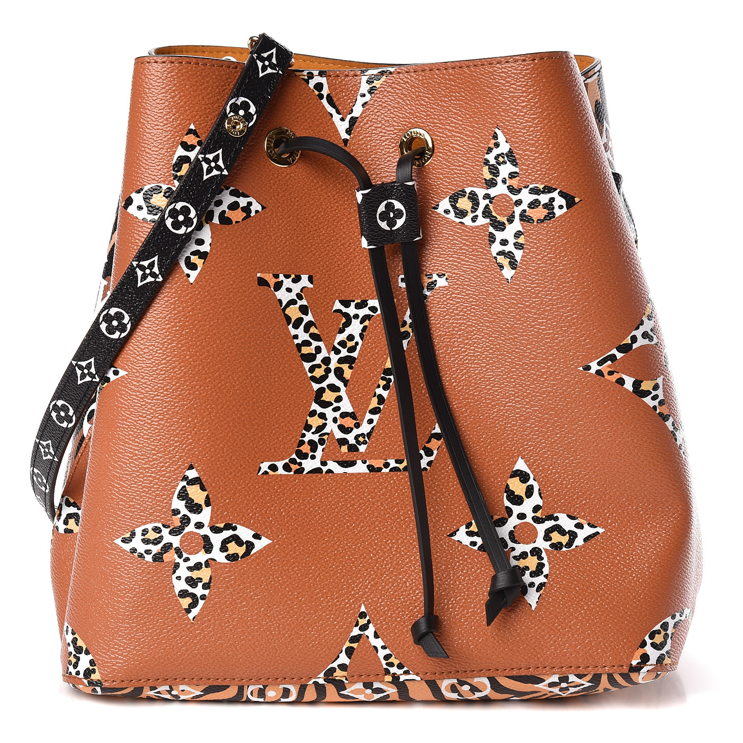 louis vuitton neonoe jungle LOUIS VUITTON Monogram Giant Jungle NéoNoé Caramel 483743