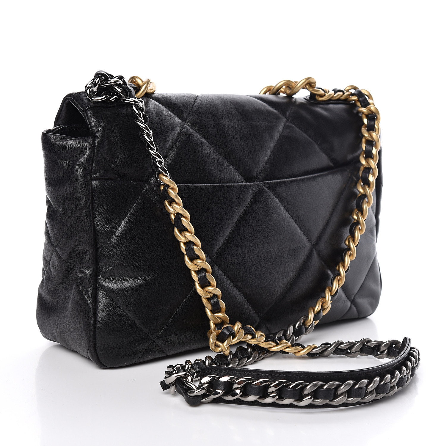 carine large pebbled leather tote bag