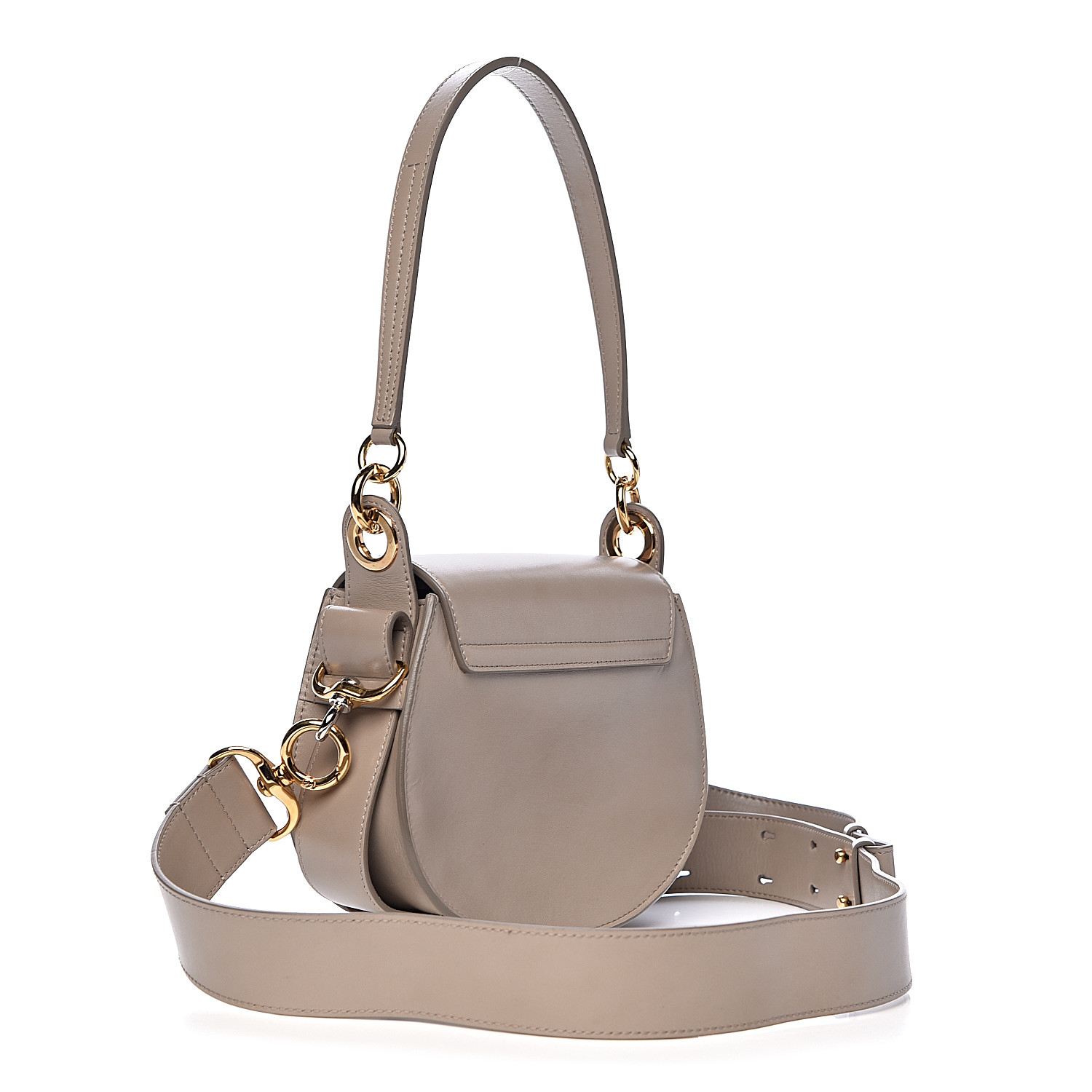 small heel pouch in soft calfskin