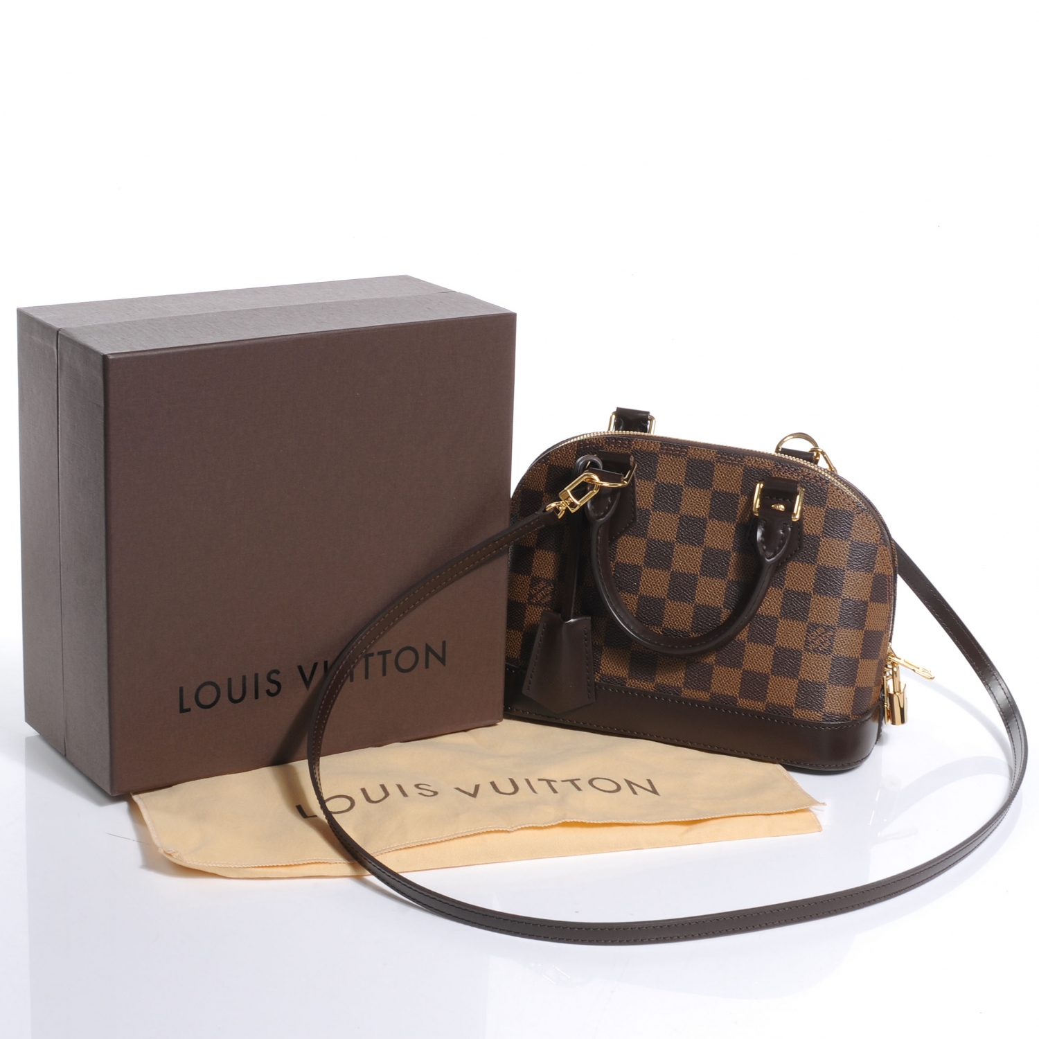 LOUIS VUITTON Damier Ebene Alma BB 49727 |