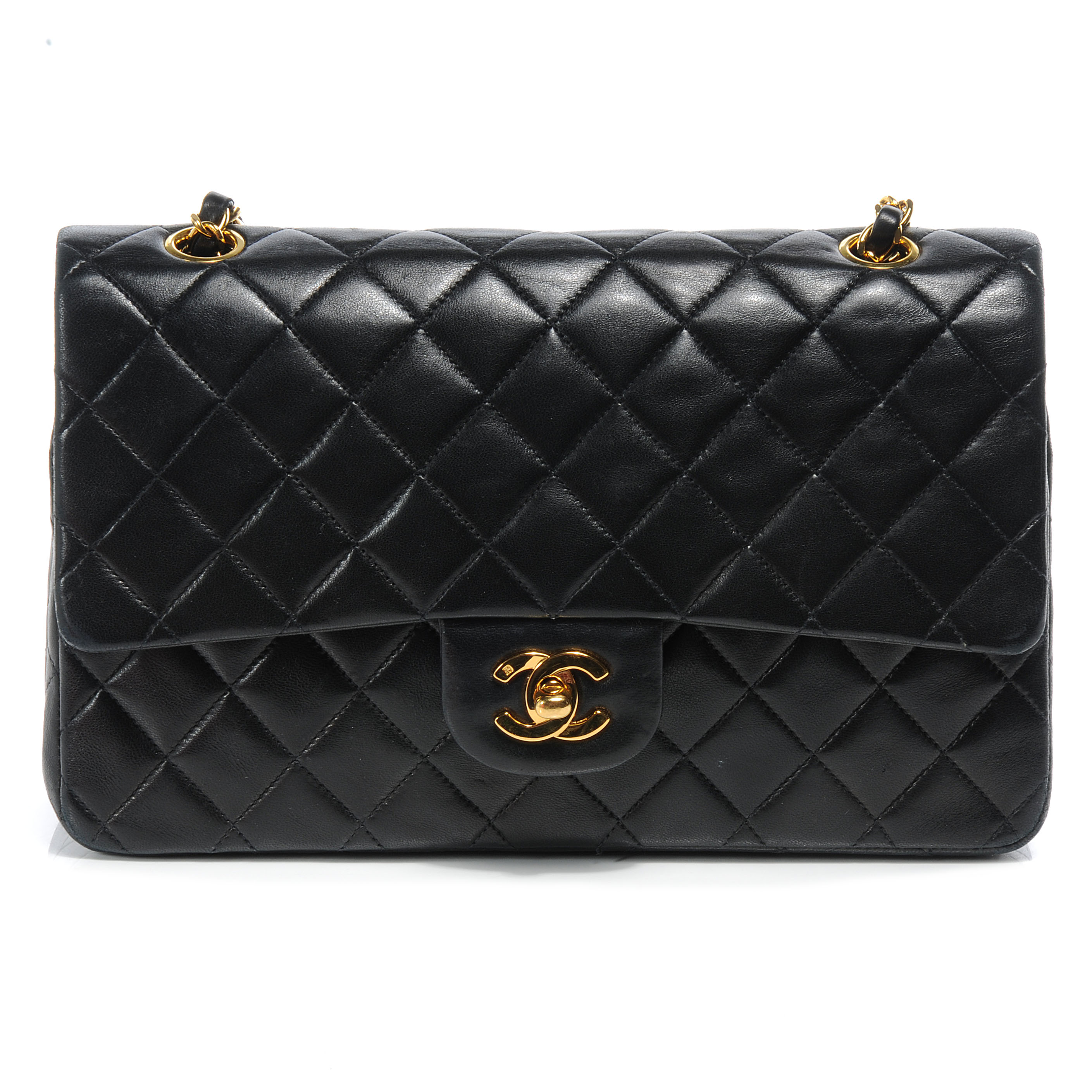 chanel medium double flap lambskin