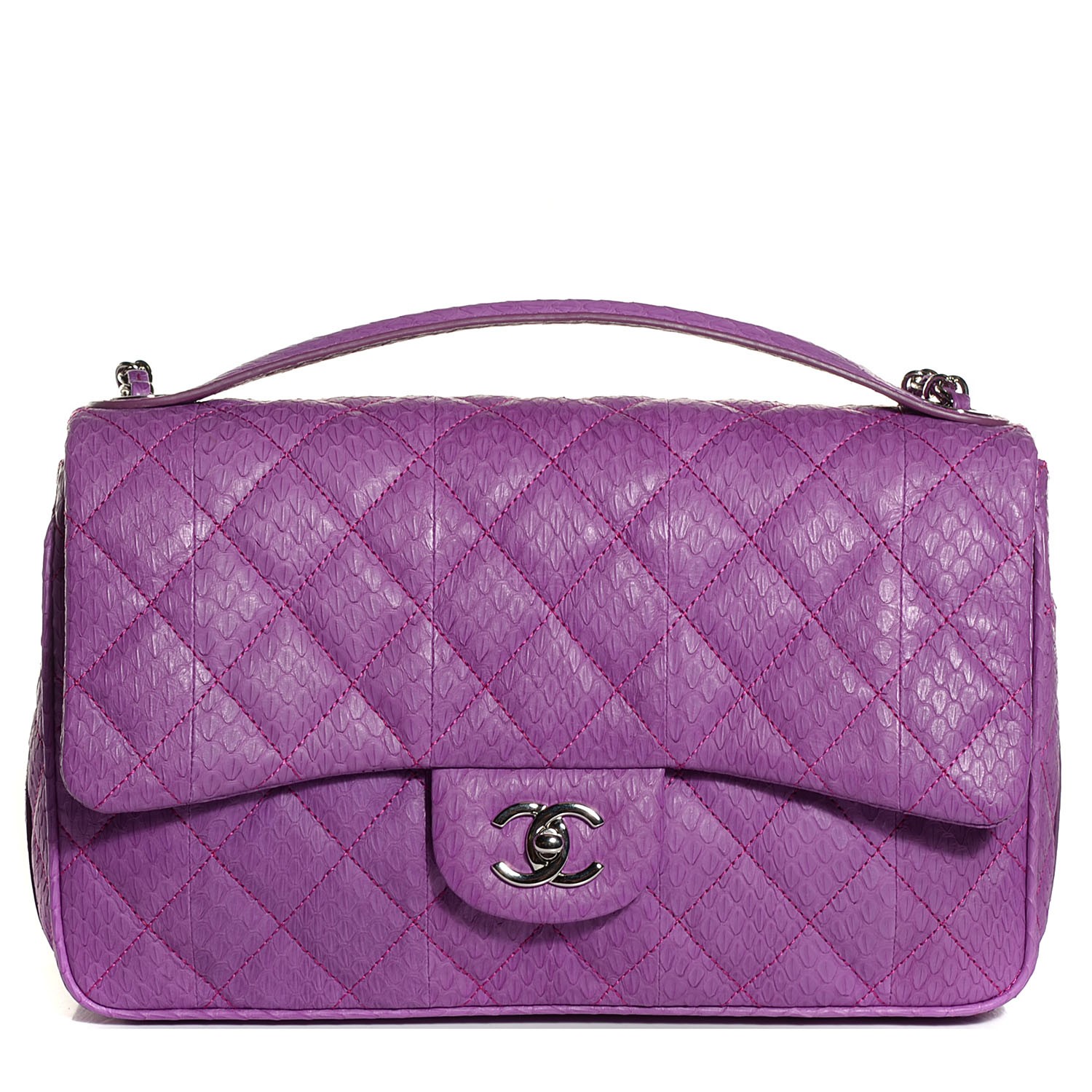 chanel flap purple