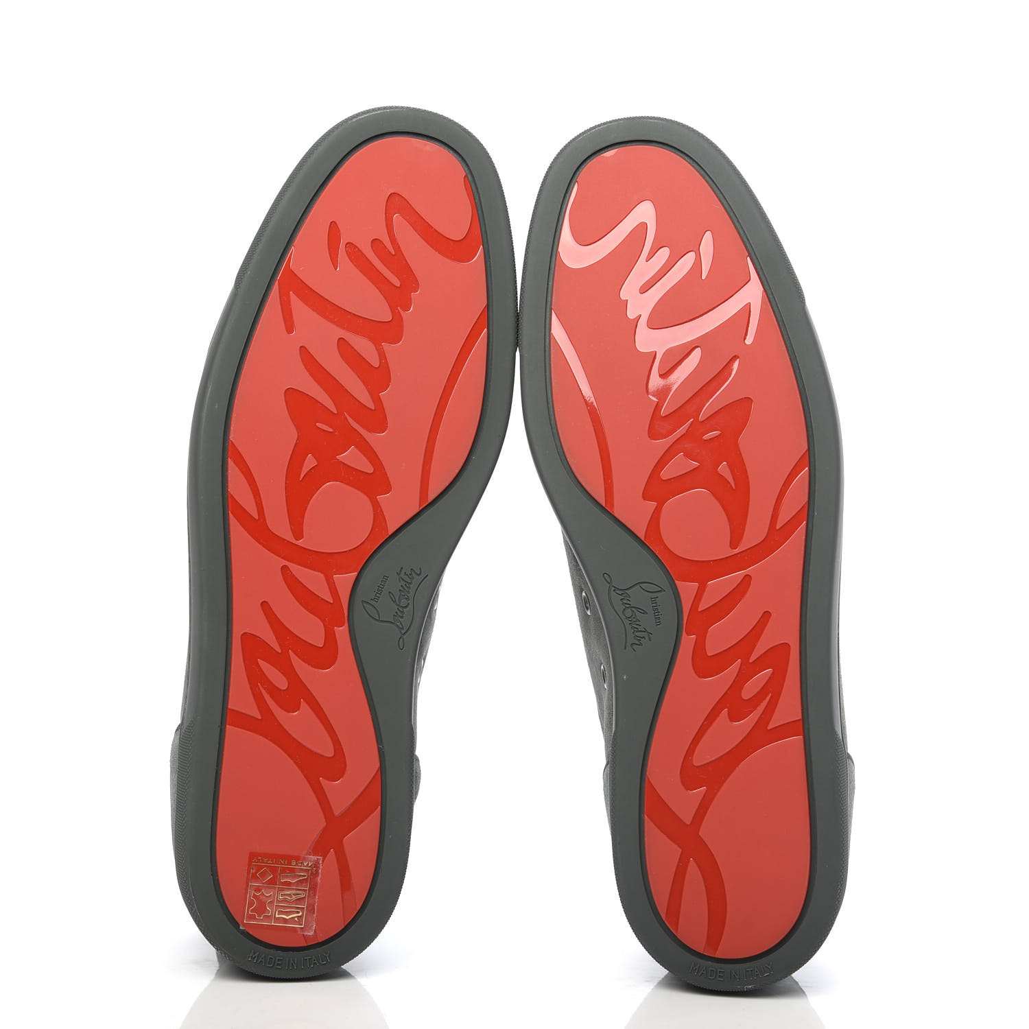 louis junior spikes flat veau velours