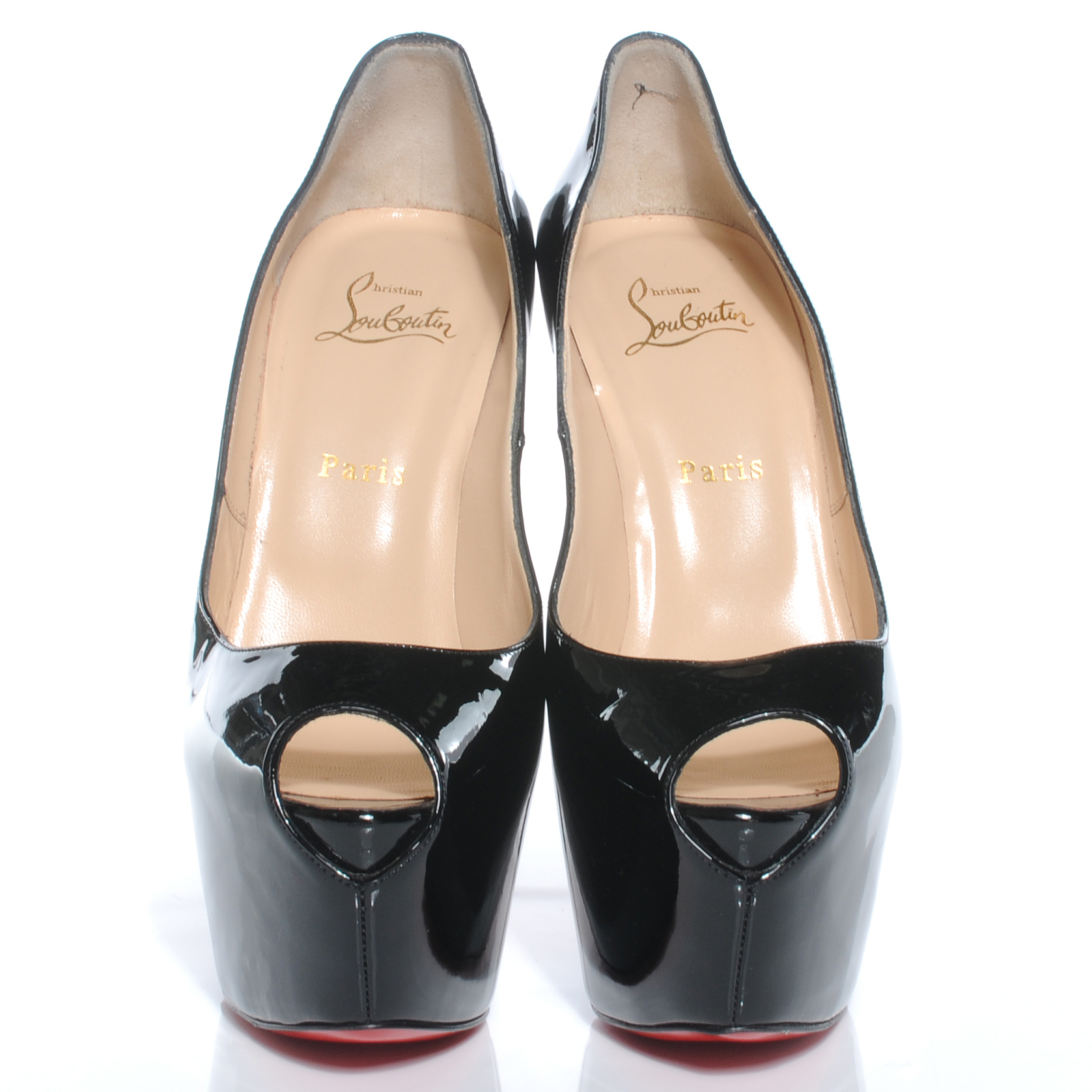 louboutin black patent leather heels