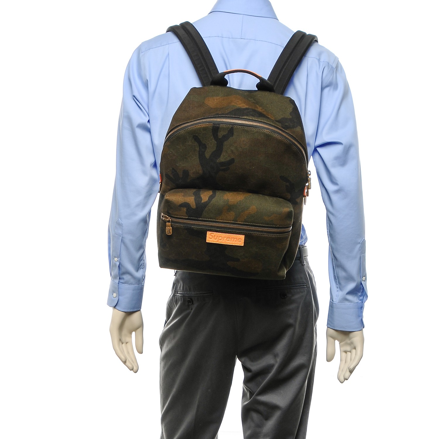 LOUIS VUITTON X SUPREME Canvas Camouflage Apollo Backpack 194808