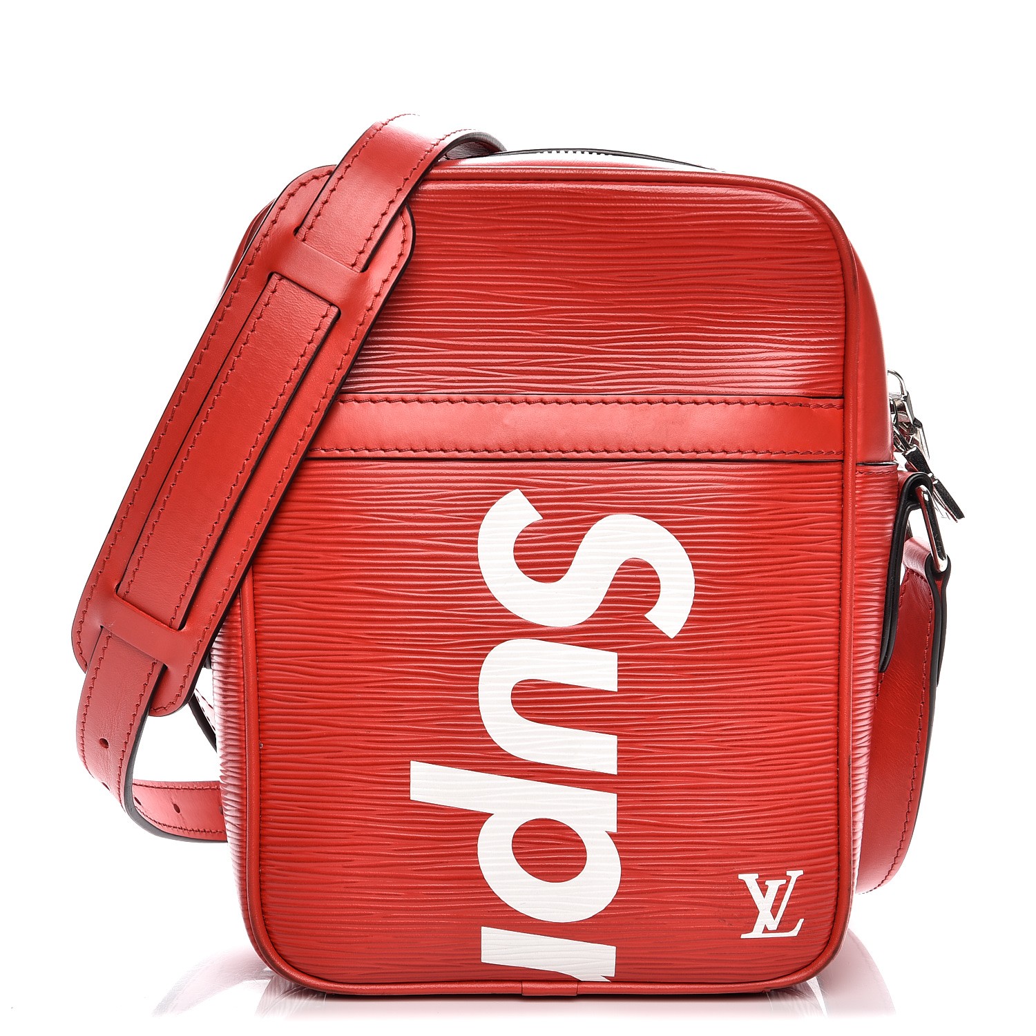 LOUIS VUITTON X SUPREME Epi Danube PM Red 217672