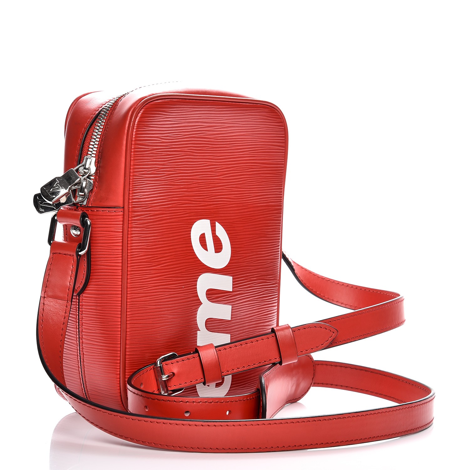 LOUIS VUITTON X SUPREME Epi Danube PM Red 217672