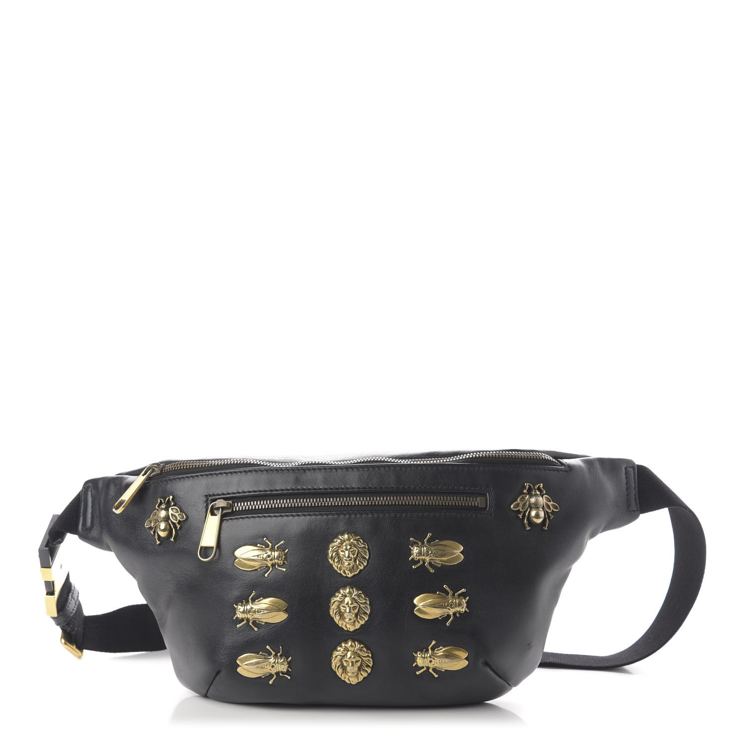 gucci belt with animal studs