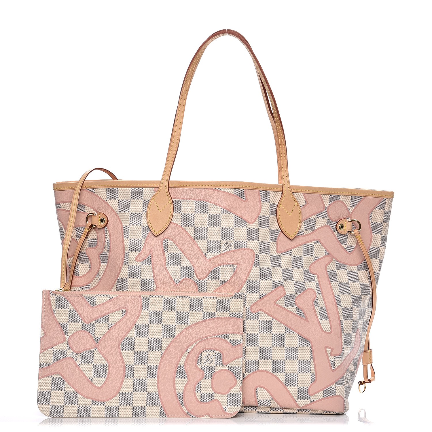 LOUIS VUITTON Damier Azur Tahitienne Neverfull MM 214272