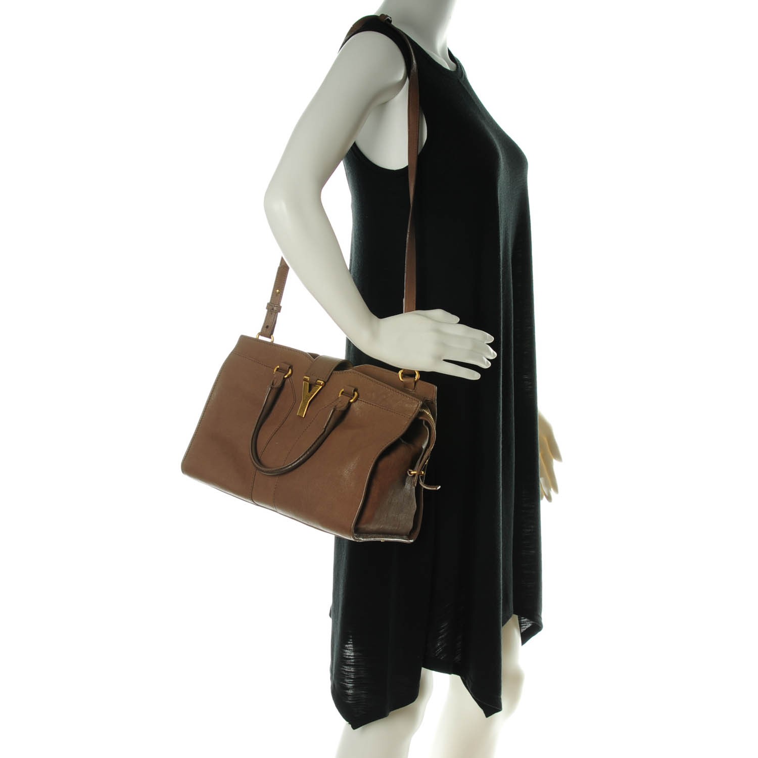 saint laurent mini pac pac in shearling and lambskin