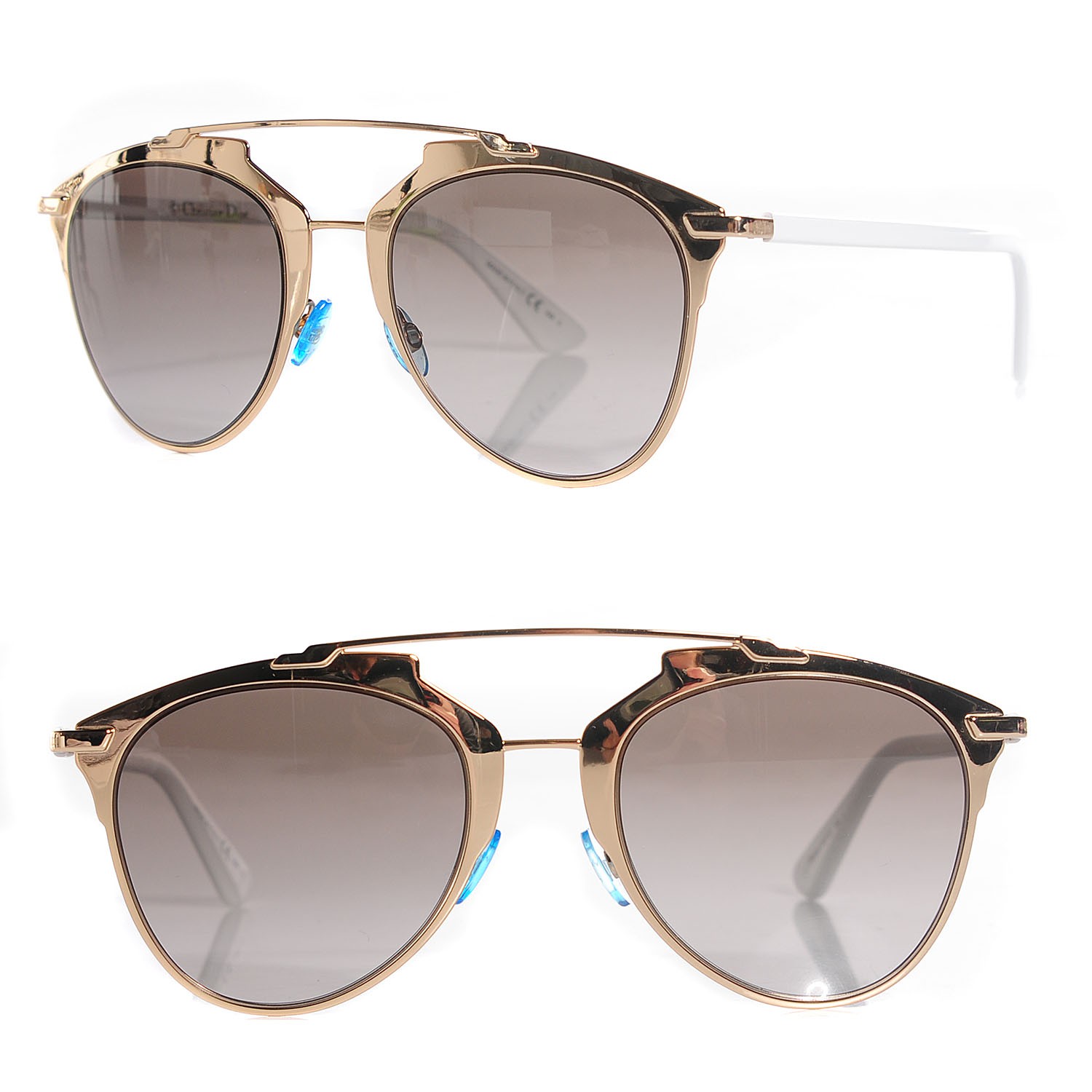 dior reflected sunglasses rose gold
