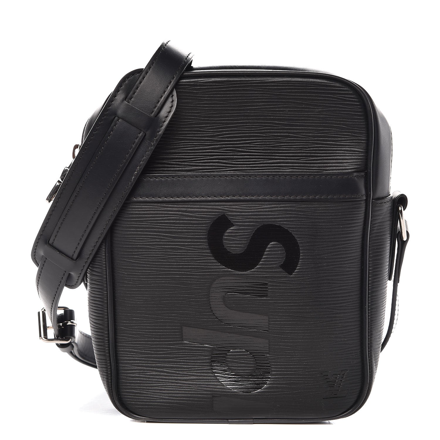 LOUIS VUITTON X SUPREME Epi Danube PM Black 303763